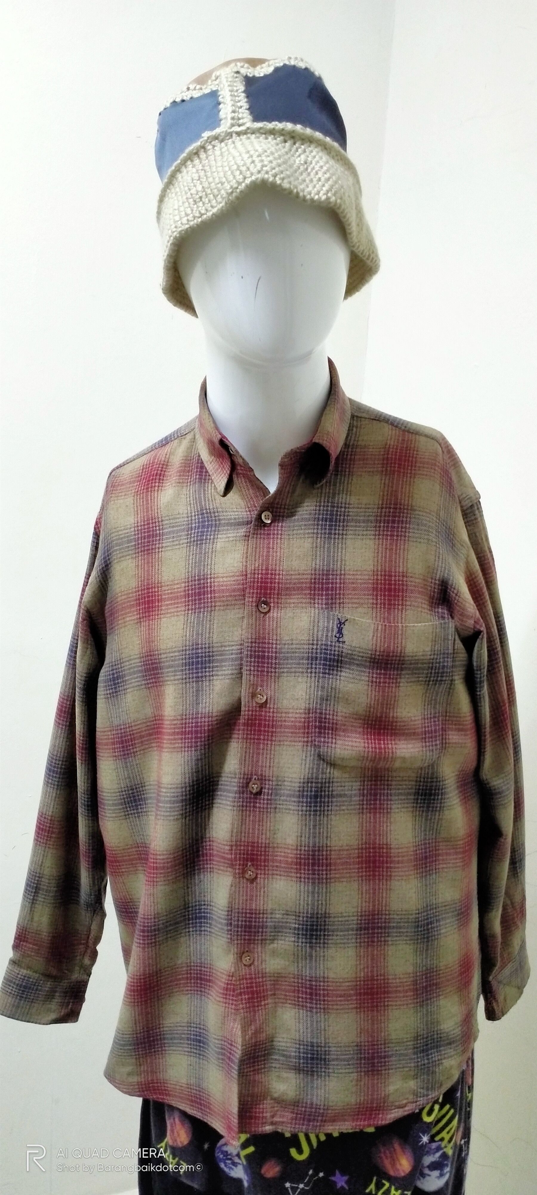 Vintage × Yves Saint Laurent YSL button down polos inspires style by Kurt Cobain Size US M / EU 48-50 / 2 - 3 Thumbnail