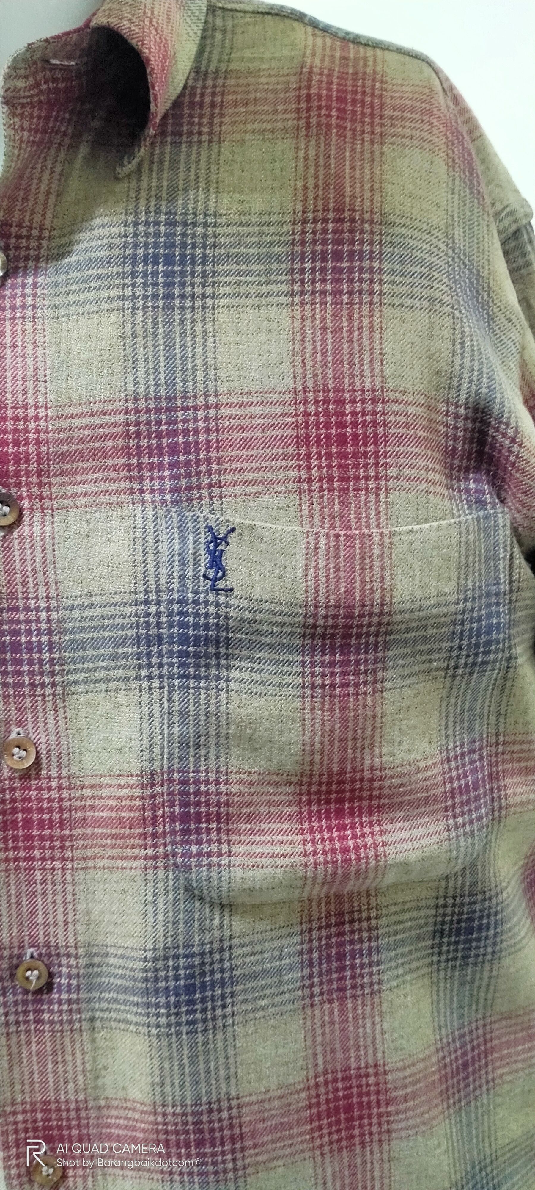 Vintage × Yves Saint Laurent YSL button down polos inspires style by Kurt Cobain Size US M / EU 48-50 / 2 - 7 Thumbnail