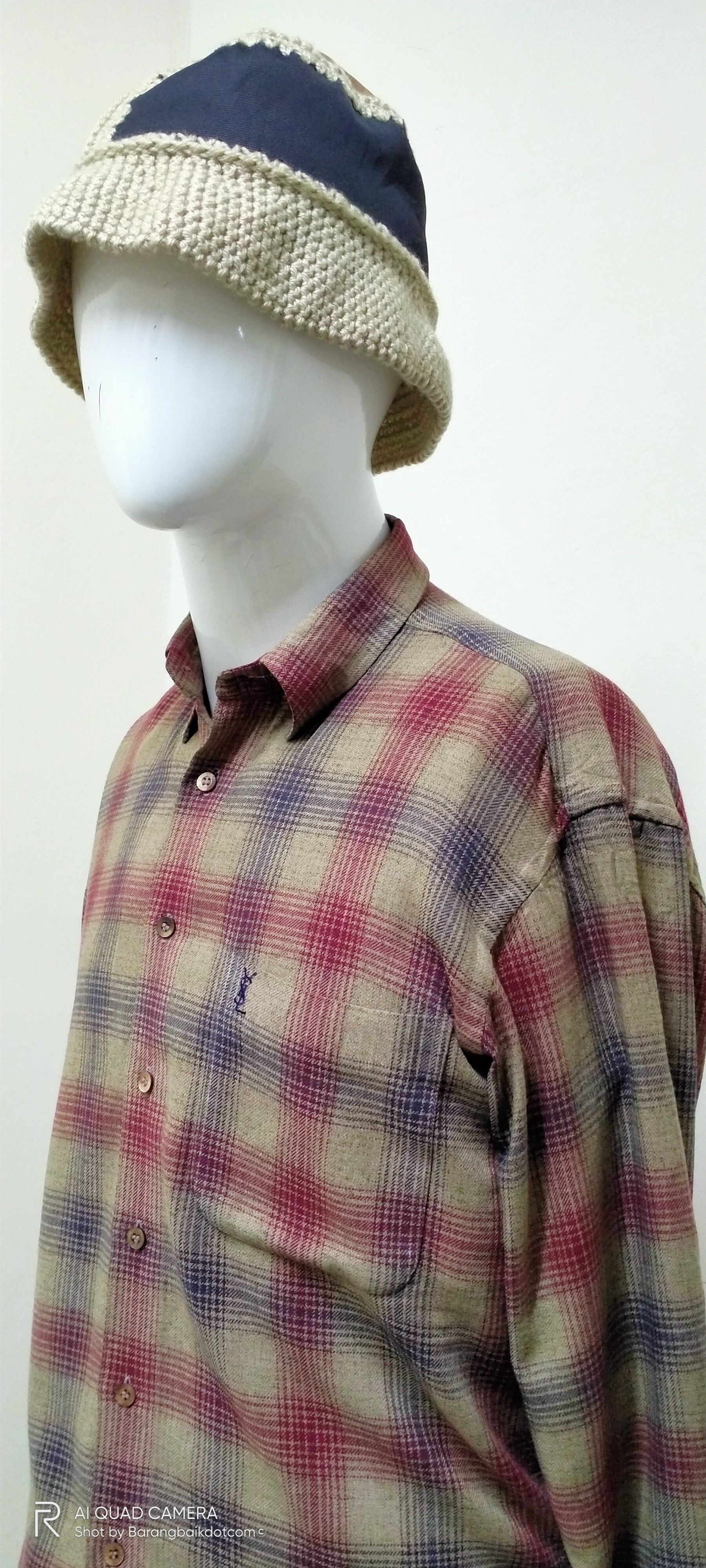 Vintage × Yves Saint Laurent YSL button down polos inspires style by Kurt Cobain Size US M / EU 48-50 / 2 - 4 Thumbnail