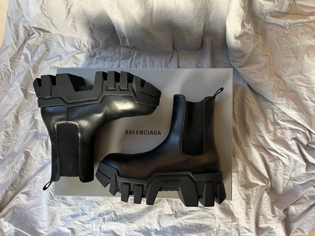 Balenciaga Balenciaga Bulldozer leather Chelsea boots | Grailed