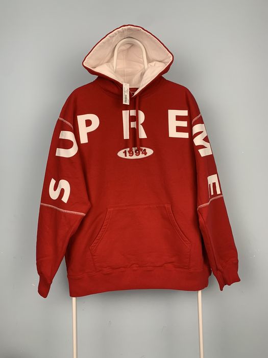 Supreme Spread Logo Hooded Sweatshirt