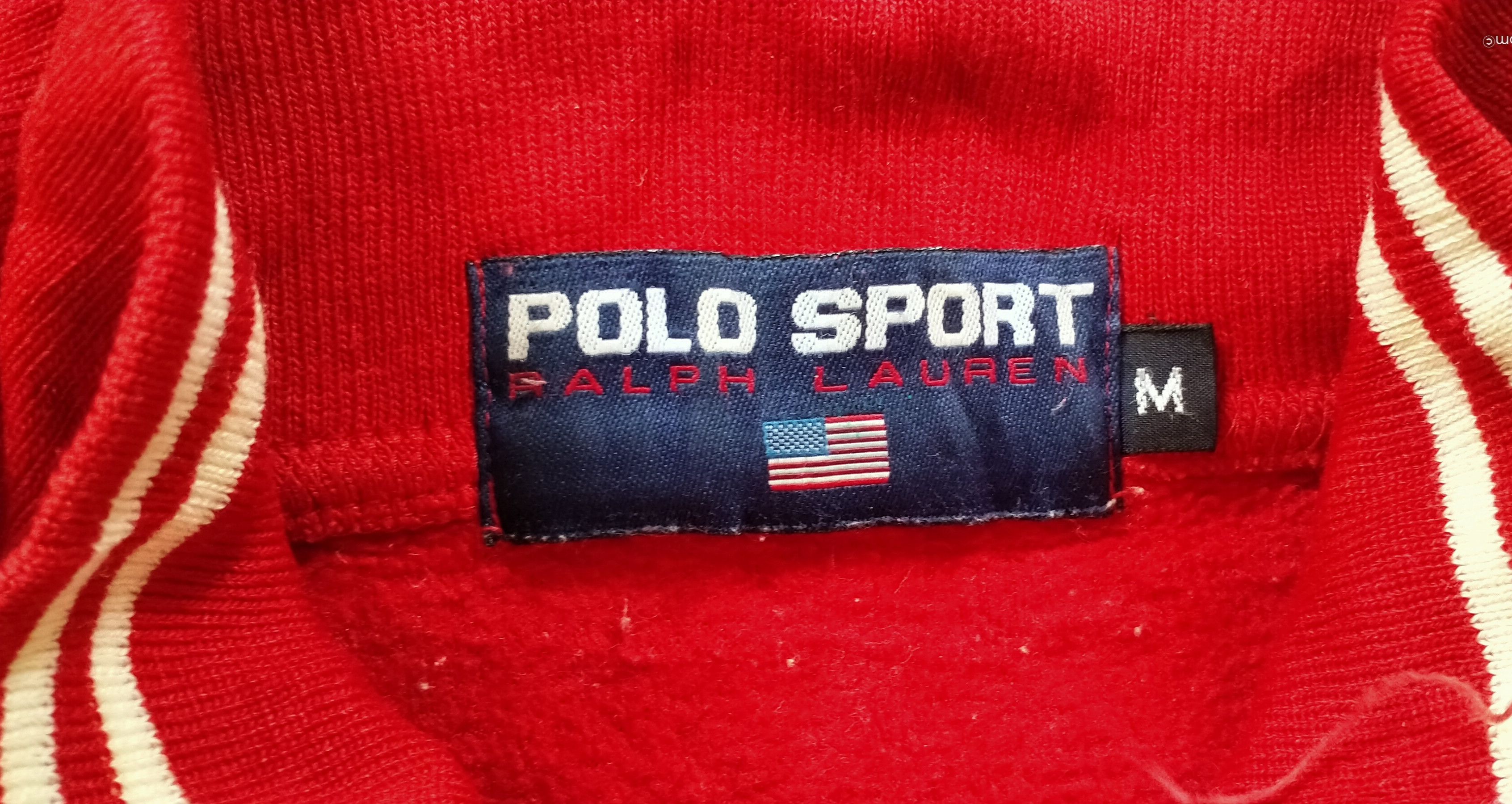 Polo Ralph Lauren × Ralph Lauren Sport × Vintage RL Polo Sport fleece half zipper pullover sweaters Size US L / EU 52-54 / 3 - 7 Thumbnail