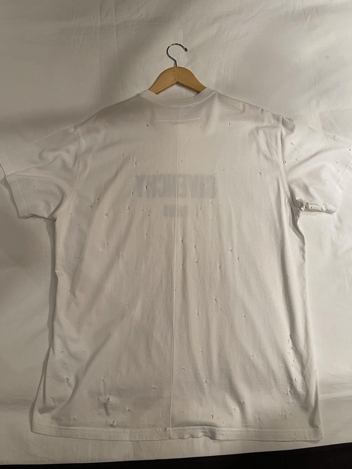 Givenchy Givenchy Paris Oversized Distressed white T-Shirt Size US L / EU 52-54 / 3 - 2 Thumbnail