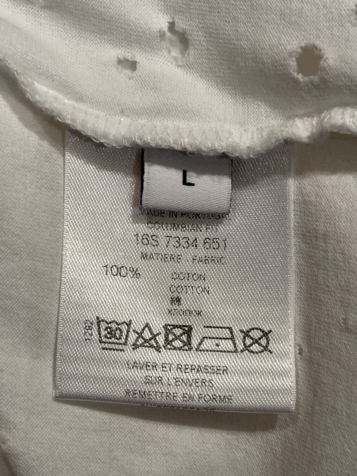 Givenchy Givenchy Paris Oversized Distressed white T-Shirt Size US L / EU 52-54 / 3 - 4 Thumbnail