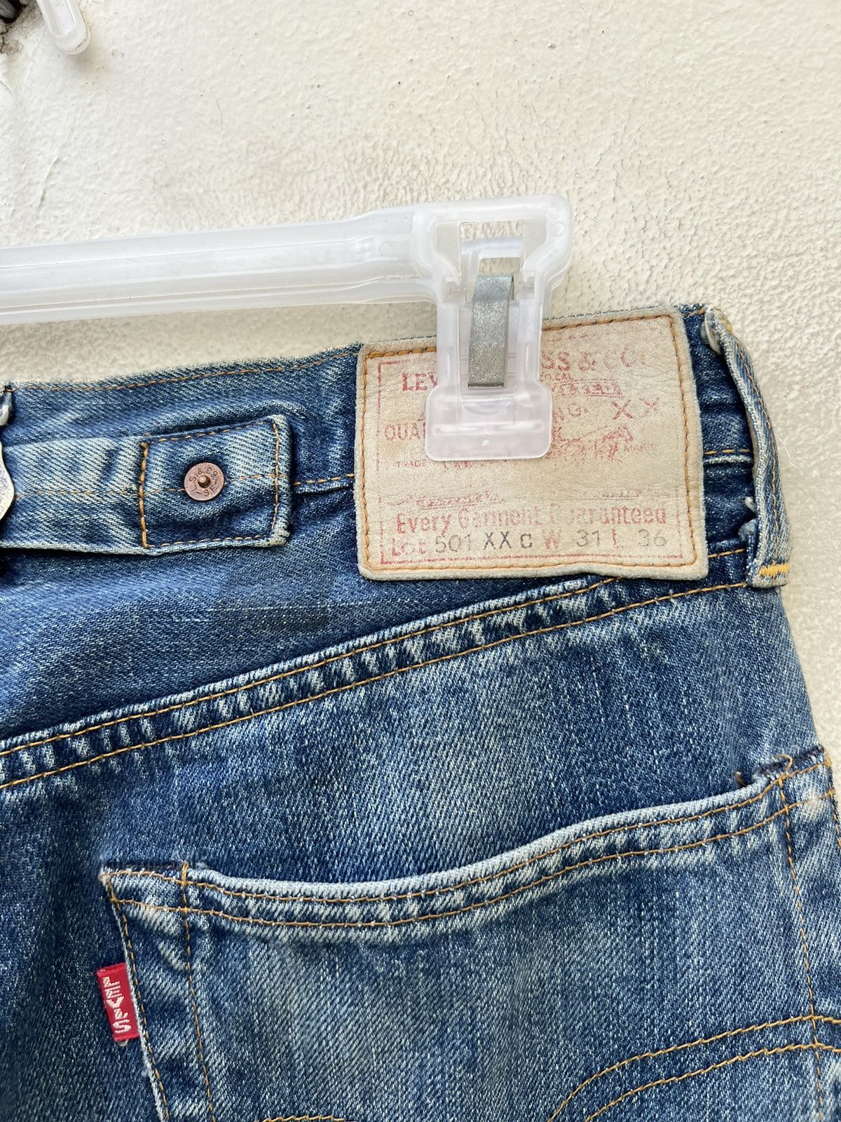 Levi's Vintage Clothing Vintage 1998 LVC Levi’s 501 XXc #555 Selvedge Denim Jeans Size US 29 - 19 Thumbnail