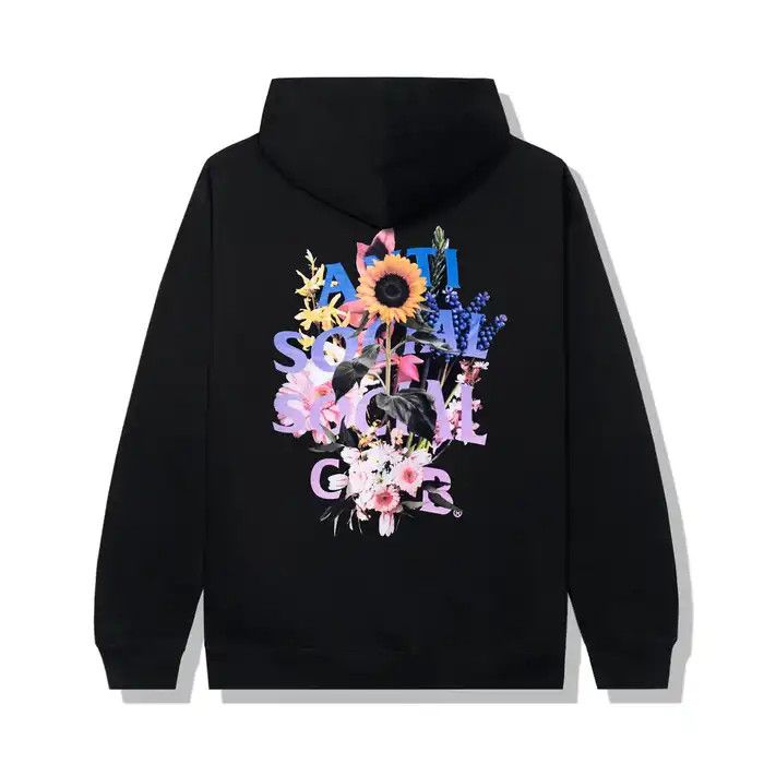 Anti social social club Bouquet black hoodie