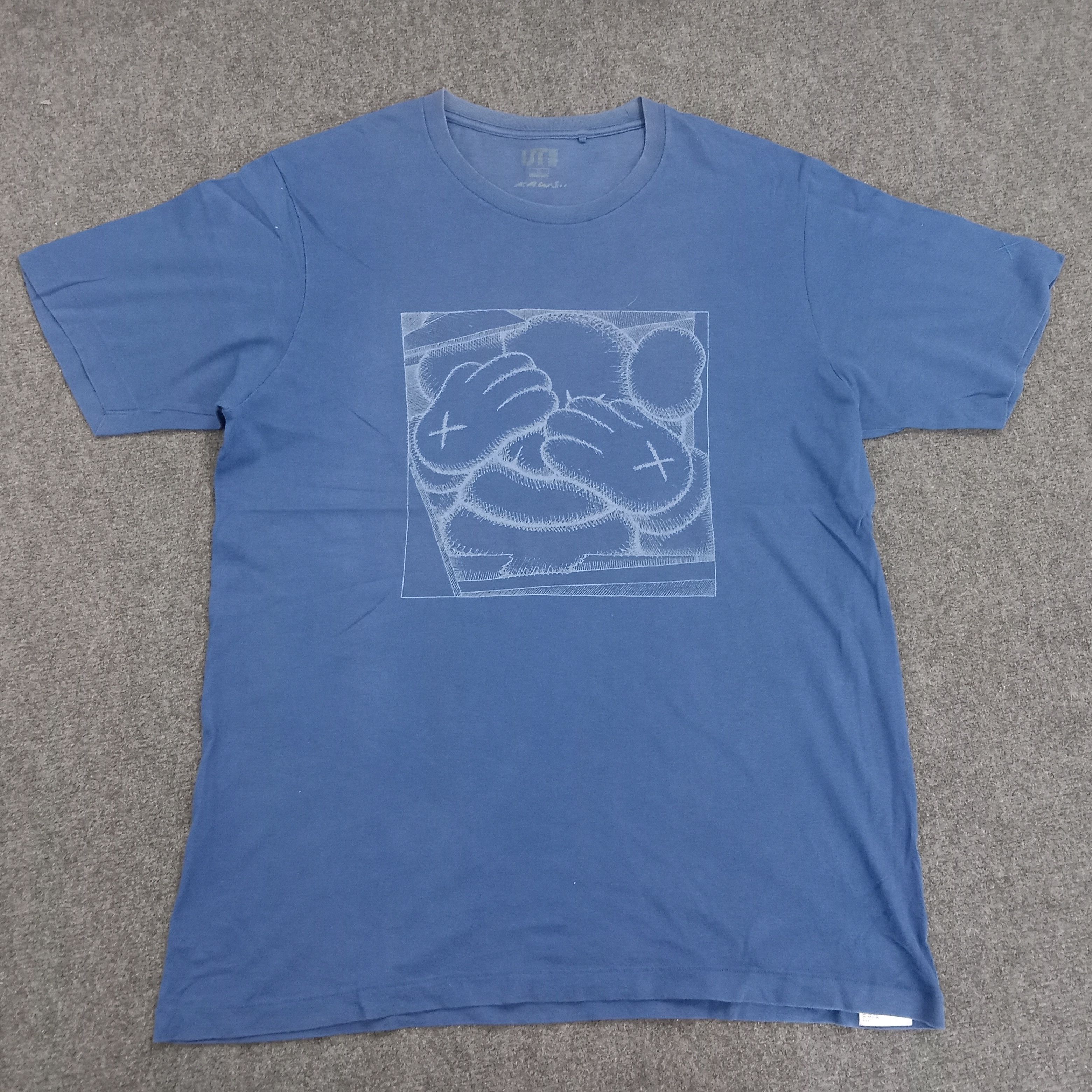 Japanese Brand × Kaws × Uniqlo KAWS X Japanese Band Logo T-Shirt Size US XL / EU 56 / 4 - 1 Thumbnail
