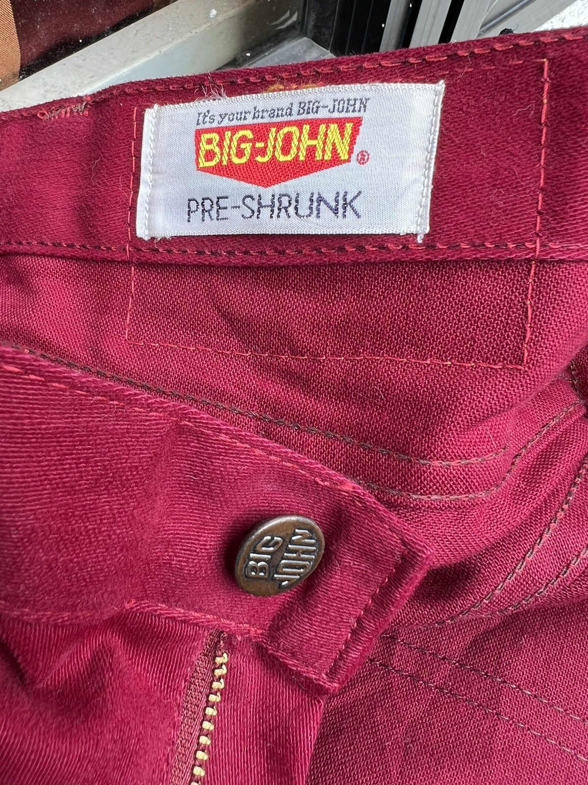 Big John × Vintage VTG 80s Big John Japan Release Hem Cropped Super Flare Jeans Size US 29 - 23 Thumbnail