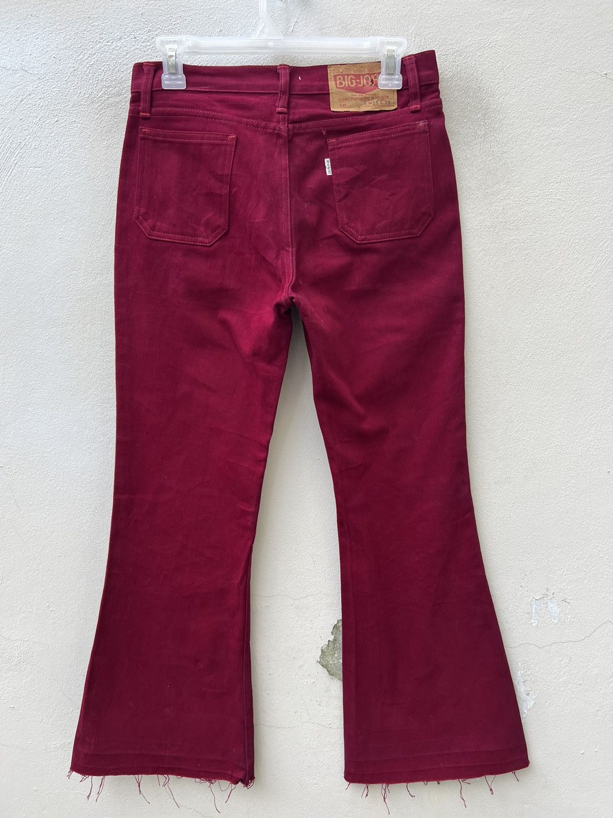 Big John × Vintage VTG 80s Big John Japan Release Hem Cropped Super Flare Jeans Size US 29 - 15 Thumbnail