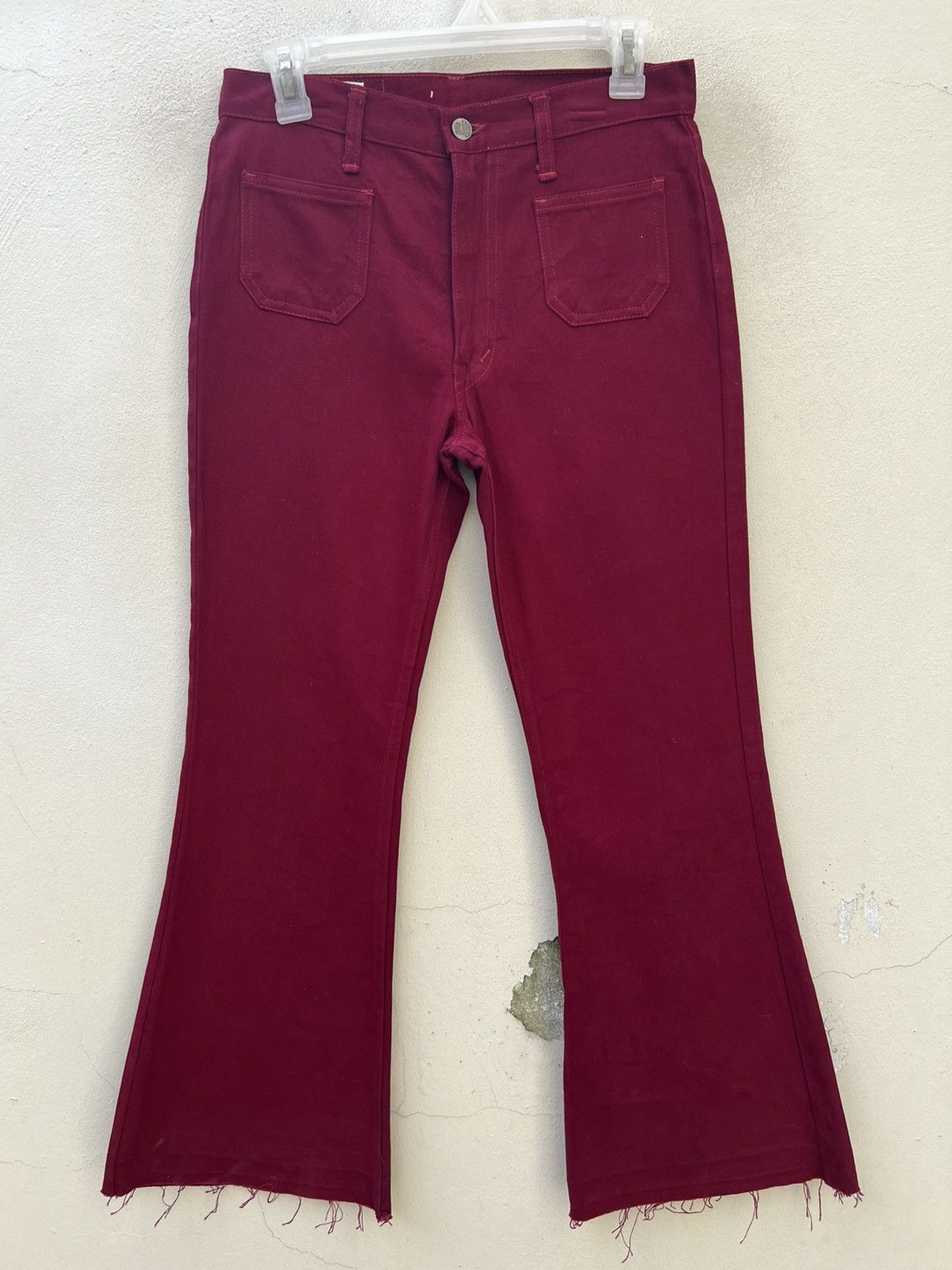VTG 80s Big John Japan Release Hem Cropped Super Flare Jeans