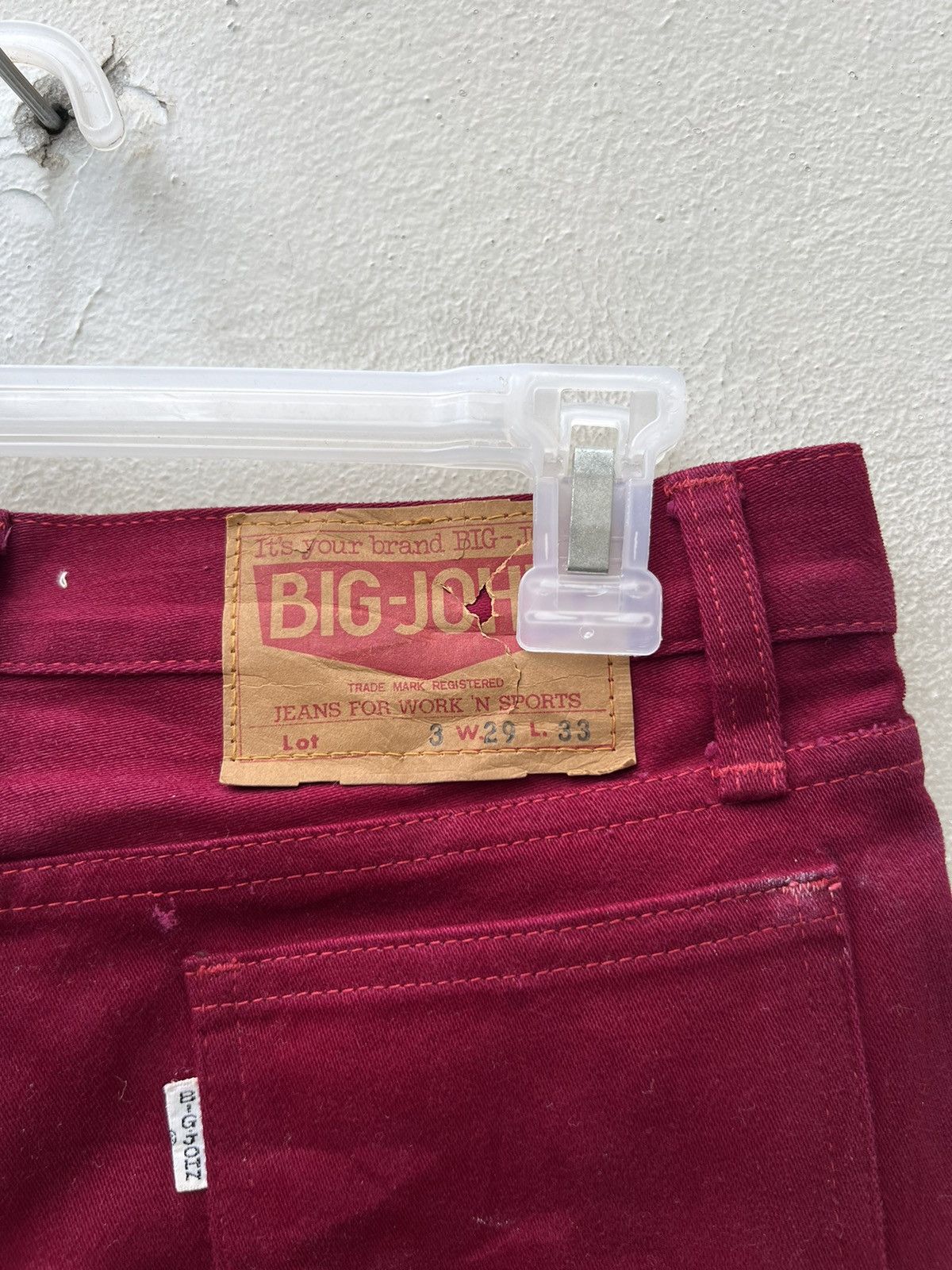 Big John × Vintage VTG 80s Big John Japan Release Hem Cropped Super Flare Jeans Size US 29 - 20 Thumbnail