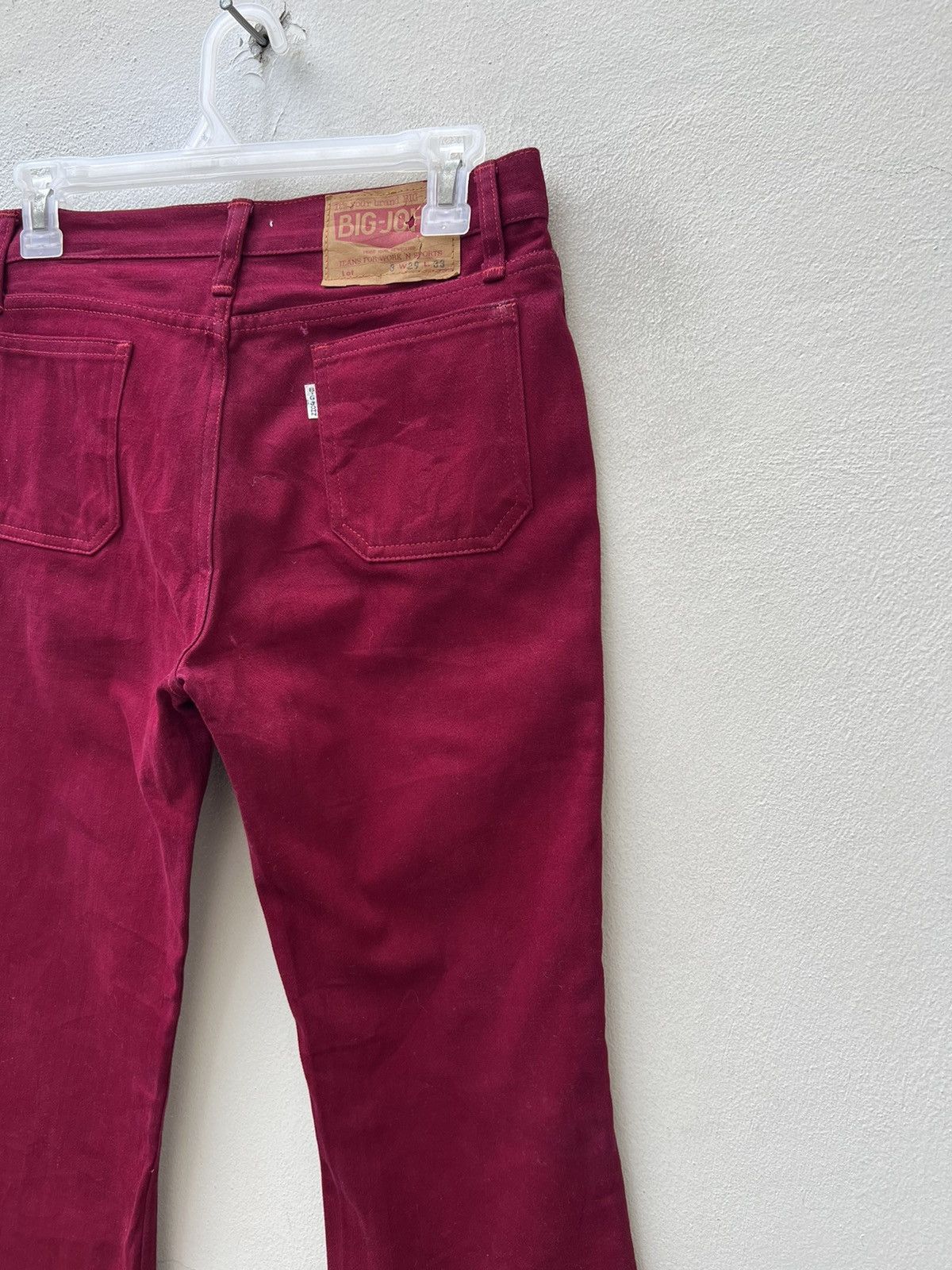 Big John × Vintage VTG 80s Big John Japan Release Hem Cropped Super Flare Jeans Size US 29 - 19 Thumbnail