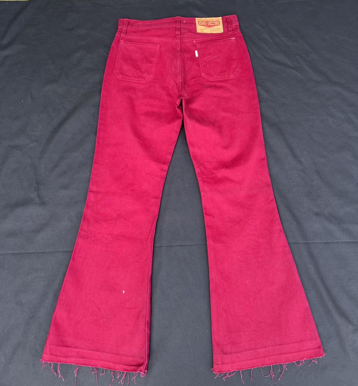 Big John × Vintage VTG 80s Big John Japan Release Hem Cropped Super Flare Jeans Size US 29 - 6 Thumbnail