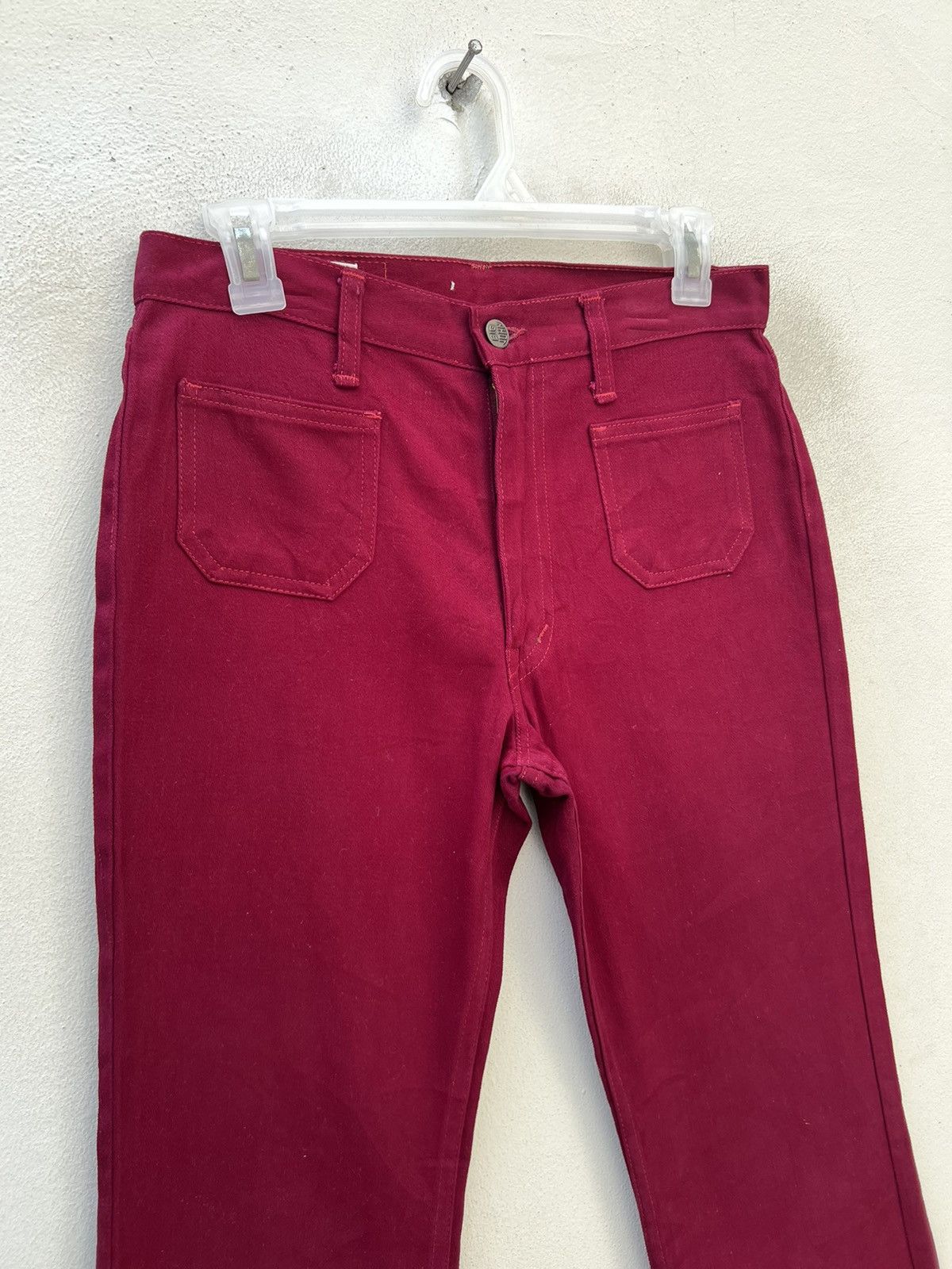 Big John × Vintage VTG 80s Big John Japan Release Hem Cropped Super Flare Jeans Size US 29 - 7 Thumbnail