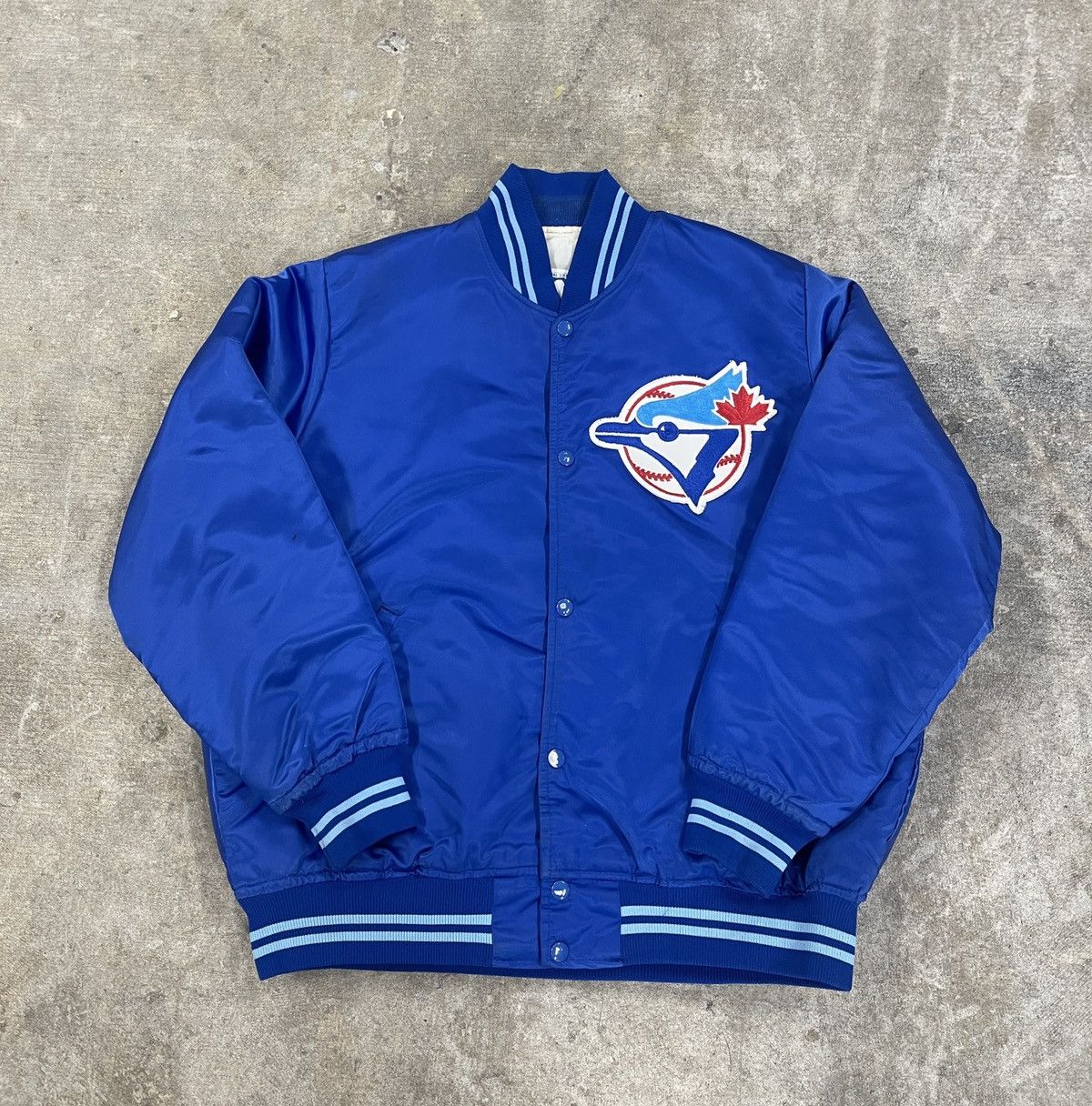Superdry Blouson bomber Varsity Chain Stitch reconditionné Bleu| Dressinn