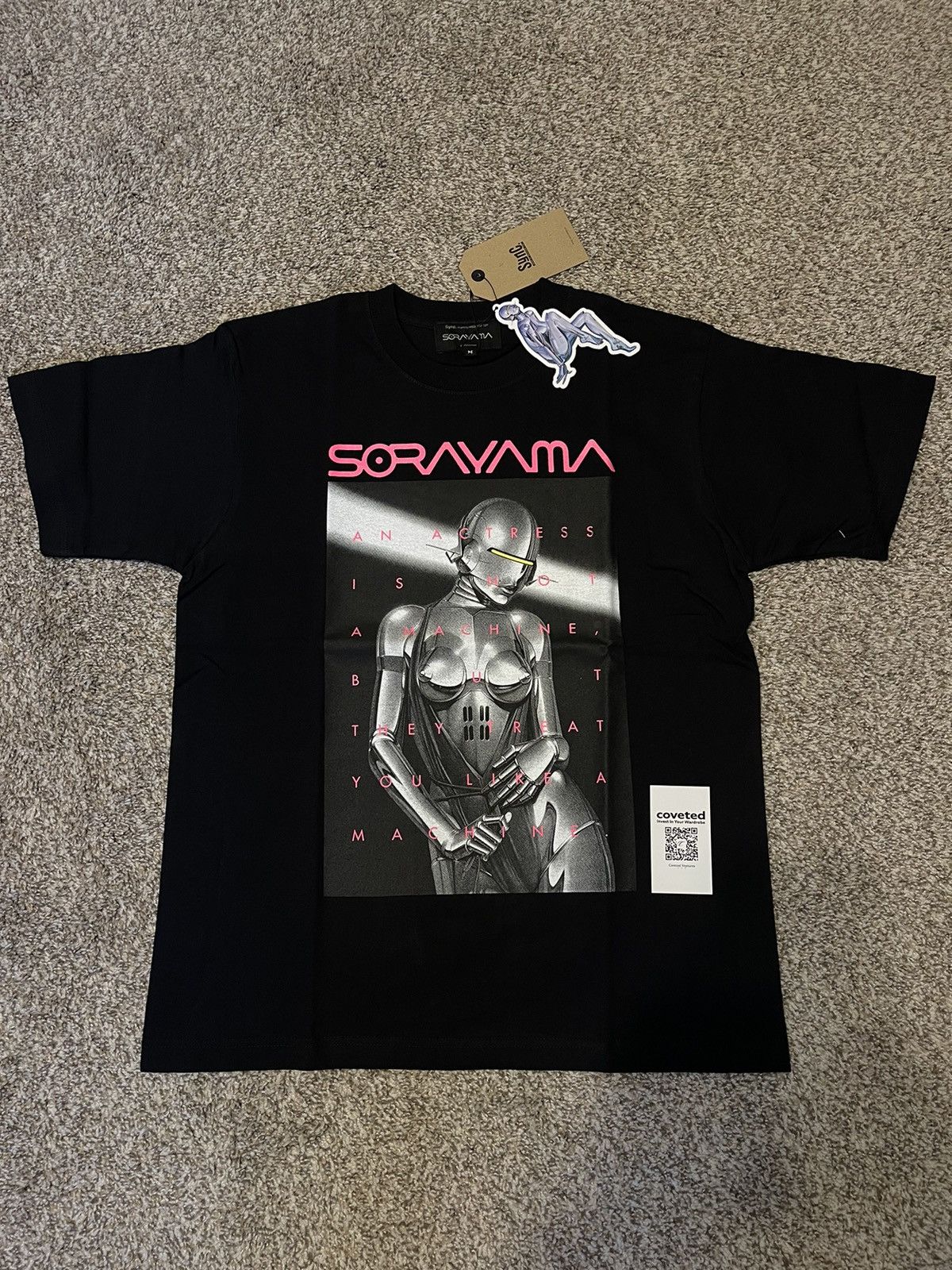 Sorayama Sexy Robot Graphic Tuxedo-Lapel Blazer