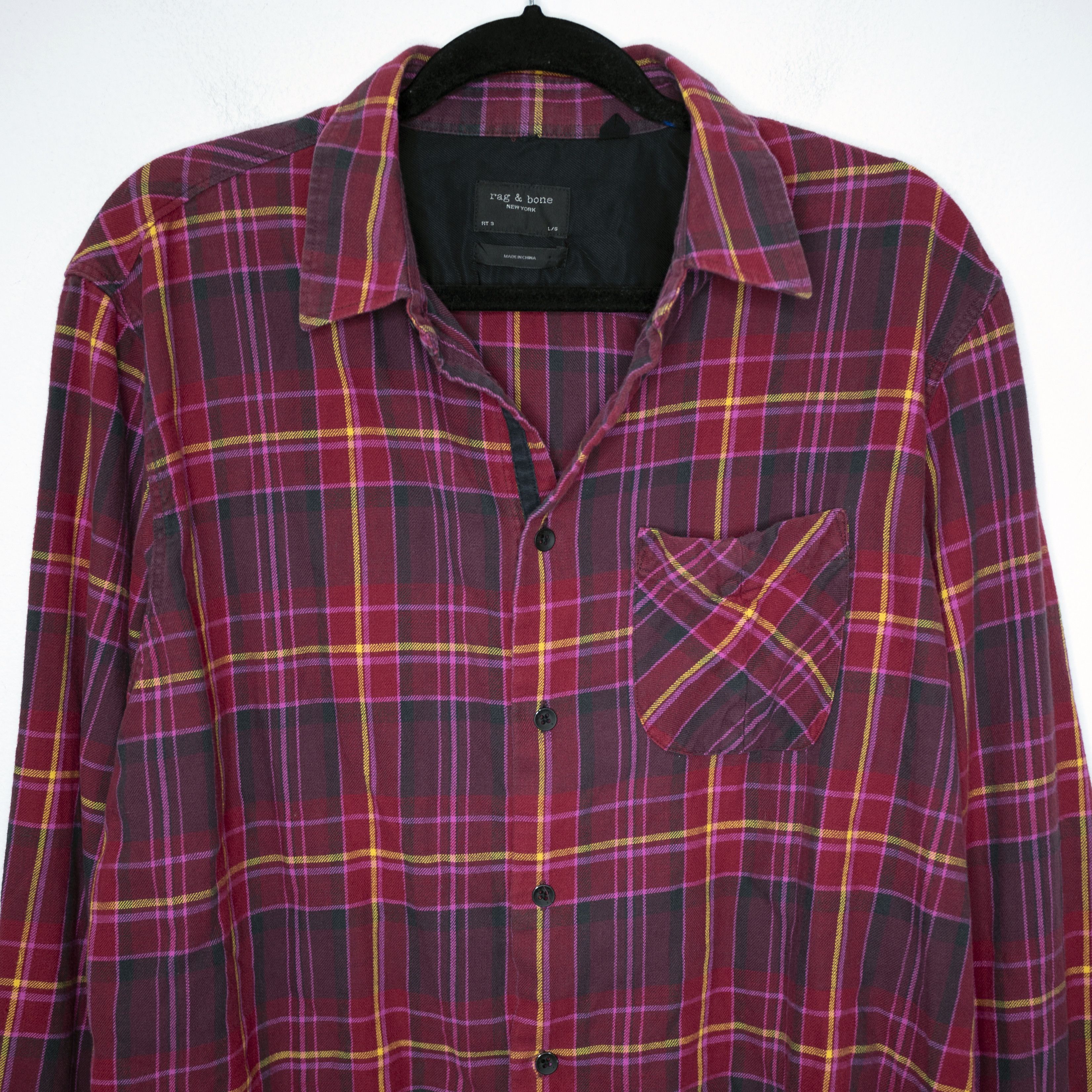 Rag & Bone Beach Shirt Fit 3 Flannel Size US XL / EU 56 / 4 - 5 Thumbnail