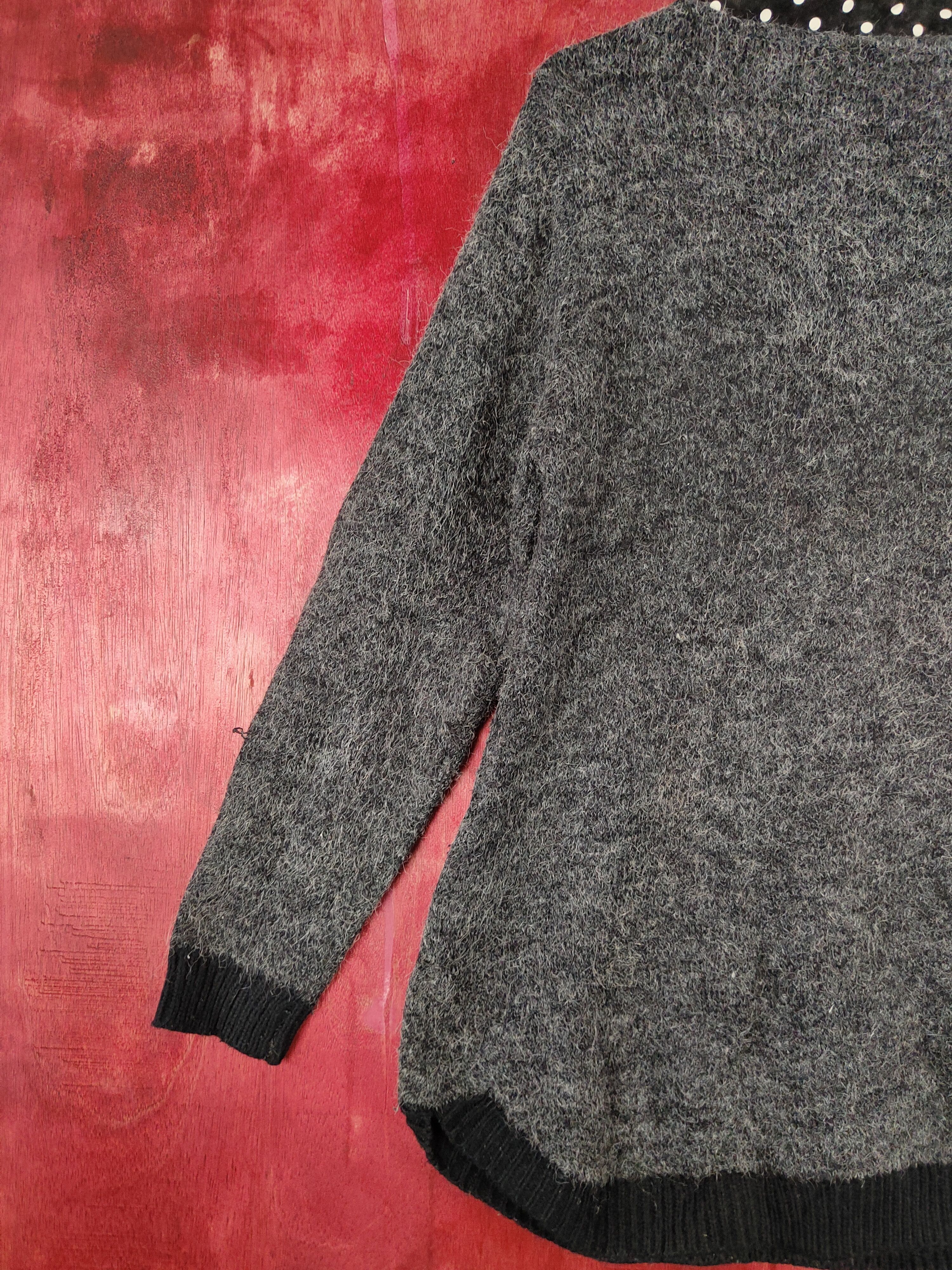 Homespun Knitwear × Japanese Brand K&C japan Black Knitwear blouse #S330 Size S / US 4 / IT 40 - 7 Thumbnail