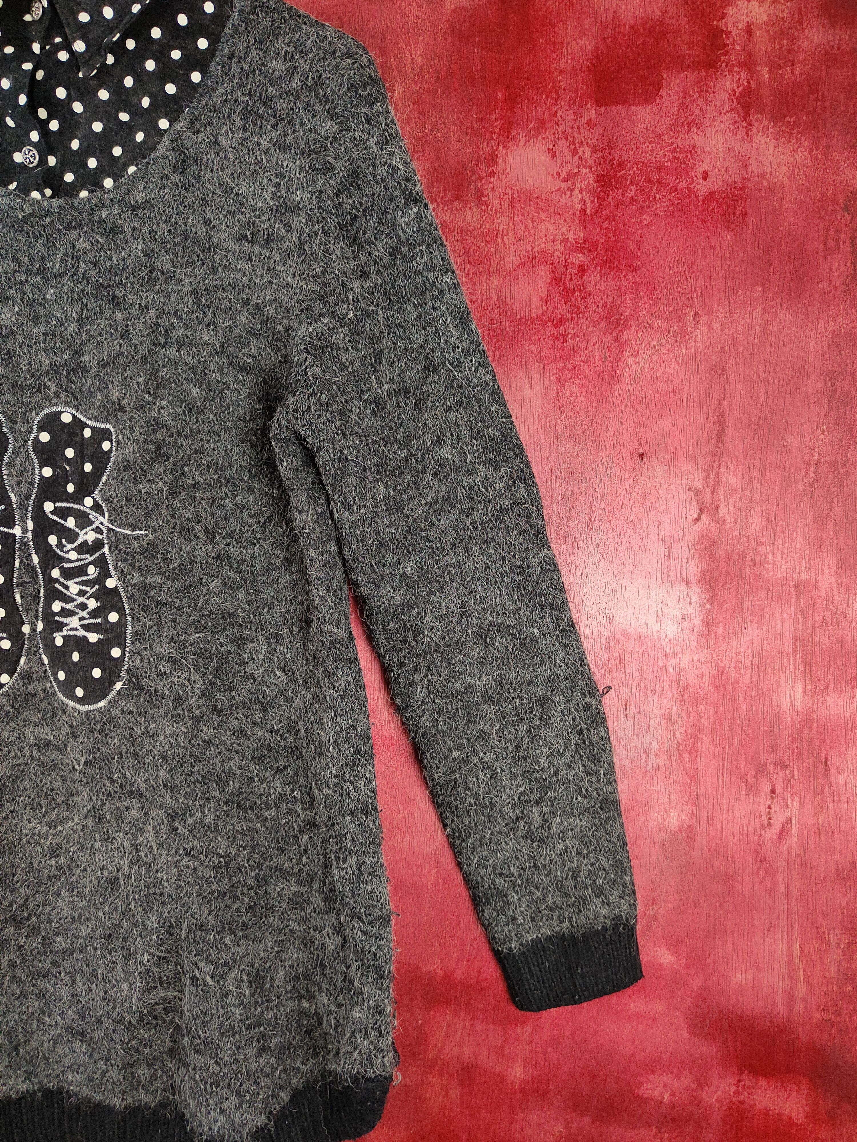 Homespun Knitwear × Japanese Brand K&C japan Black Knitwear blouse #S330 Size S / US 4 / IT 40 - 5 Thumbnail