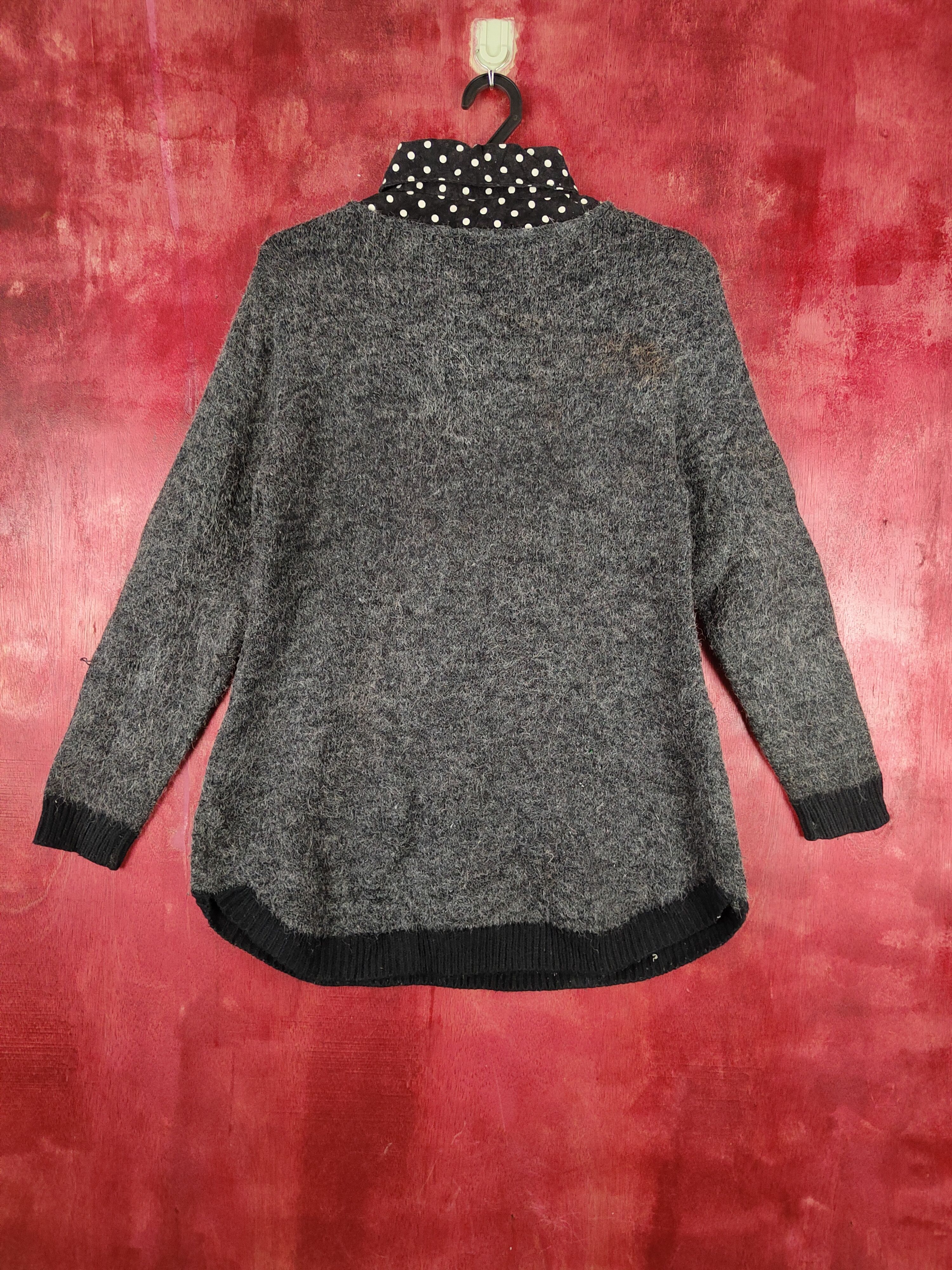 Homespun Knitwear × Japanese Brand K&C japan Black Knitwear blouse #S330 Size S / US 4 / IT 40 - 6 Thumbnail