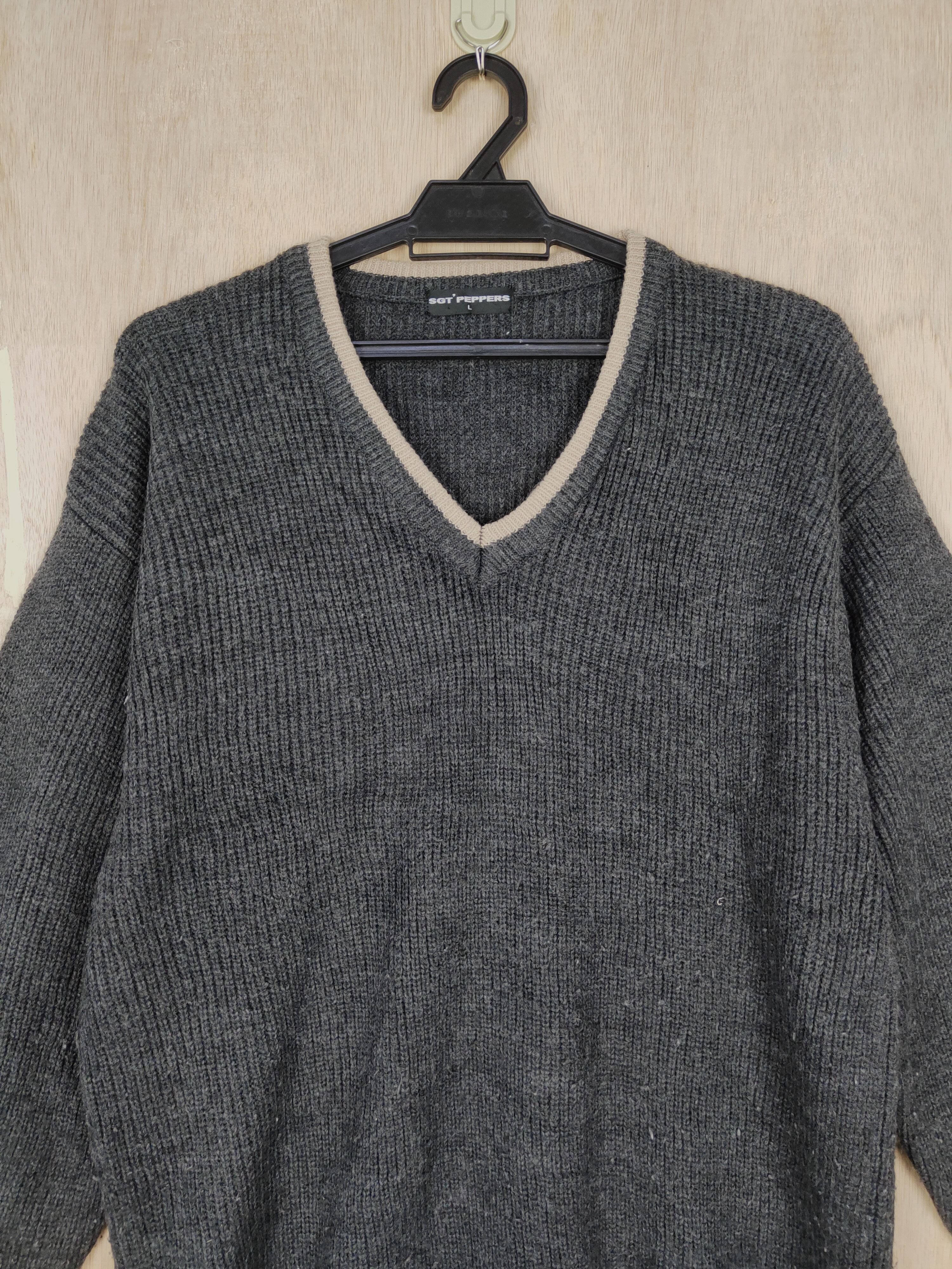 Homespun Knitwear × Japanese Brand Sgt' Peppers japan Black Knitwear #S315 Size US L / EU 52-54 / 3 - 2 Thumbnail