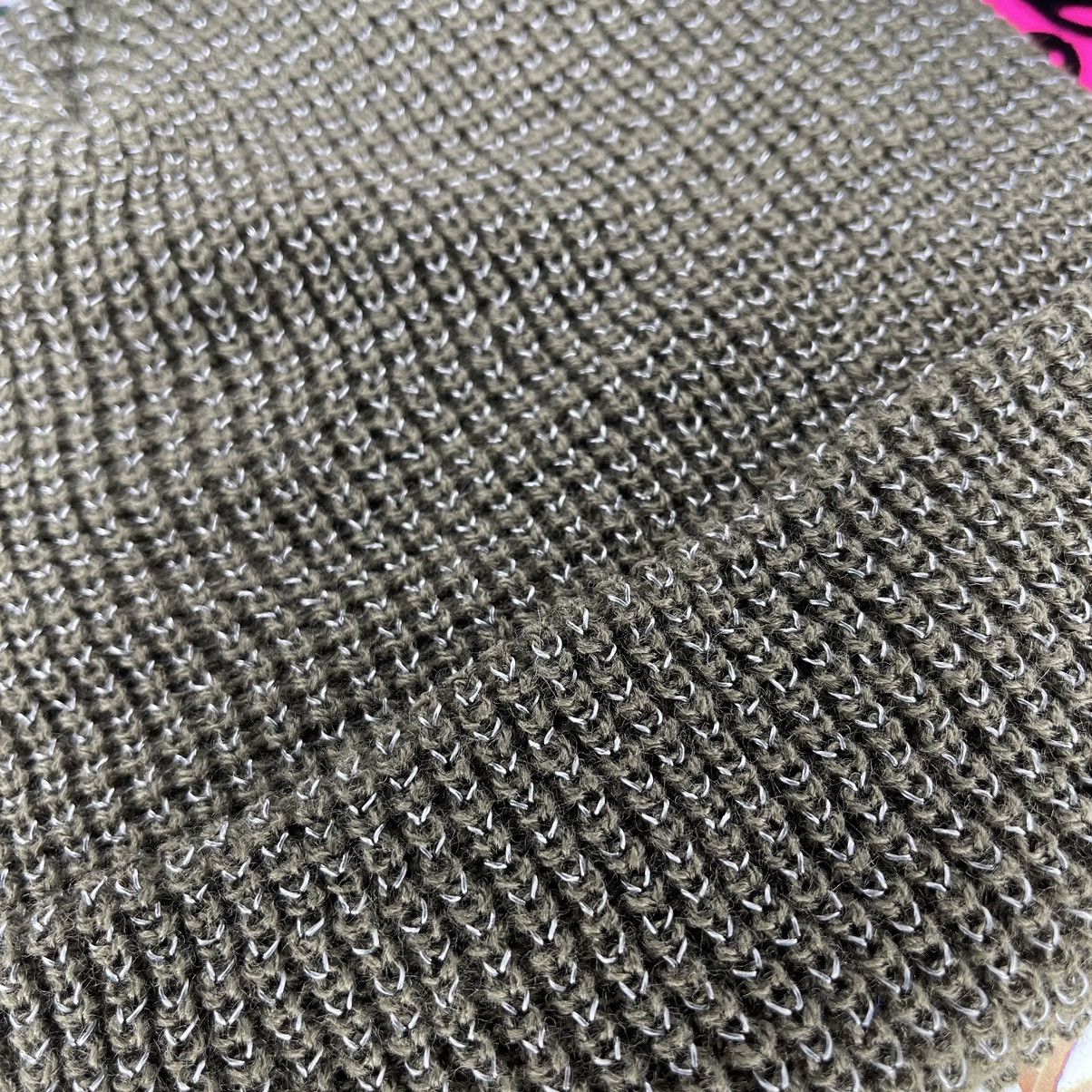 Fuck The Population FTP Reflective Knit Logo Beanie Olive Brand New Size ONE SIZE - 3 Thumbnail