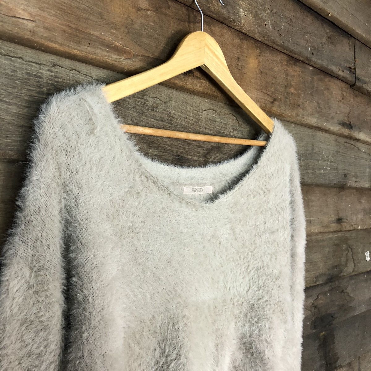 Homespun Knitwear × Japanese Brand × Vintage Nice Claup distressed Shag Shaggy Fur Mohair Knitwear #7015 Size S / US 4 / IT 40 - 8 Thumbnail