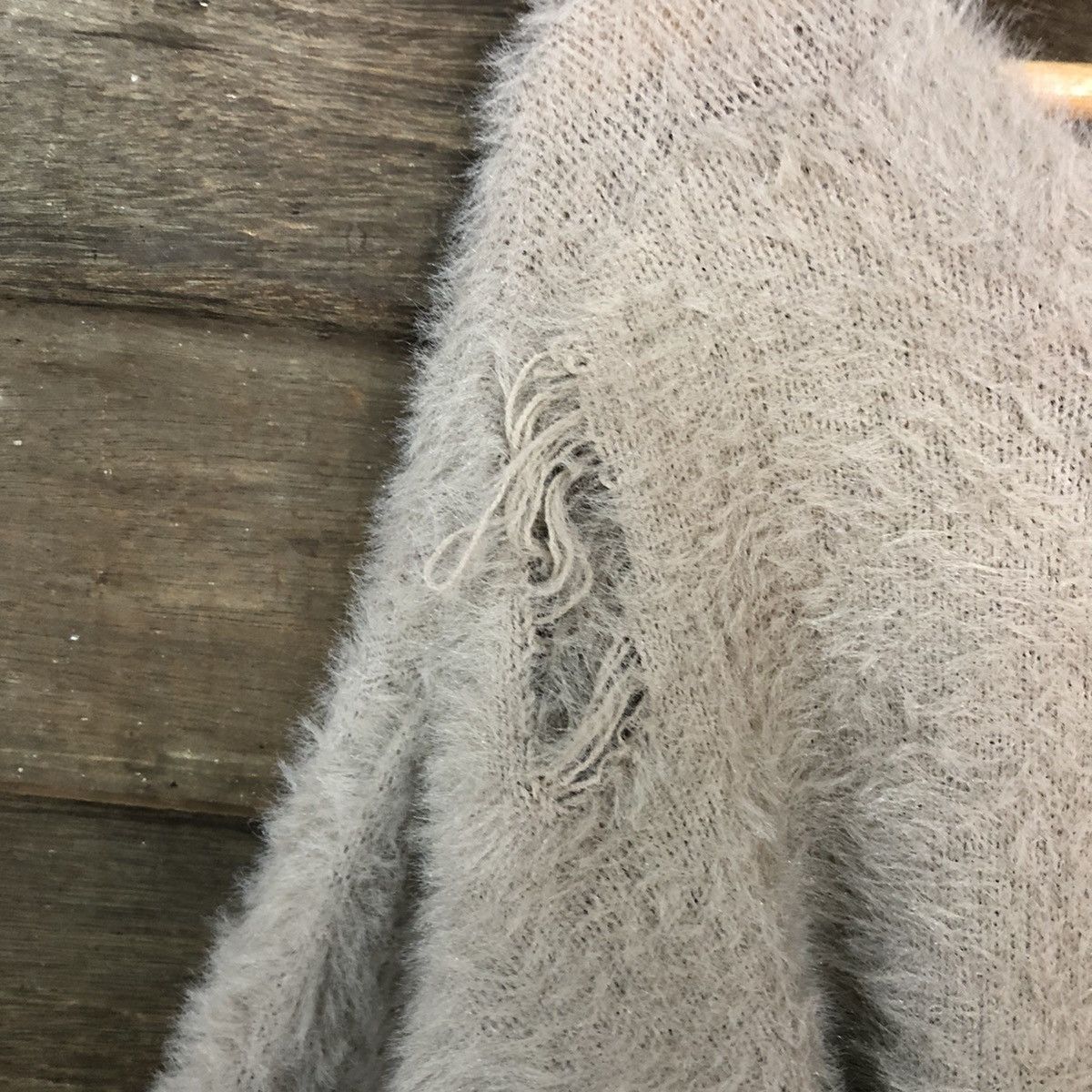 Homespun Knitwear × Japanese Brand × Vintage Nice Claup distressed Shag Shaggy Fur Mohair Knitwear #7015 Size S / US 4 / IT 40 - 9 Thumbnail