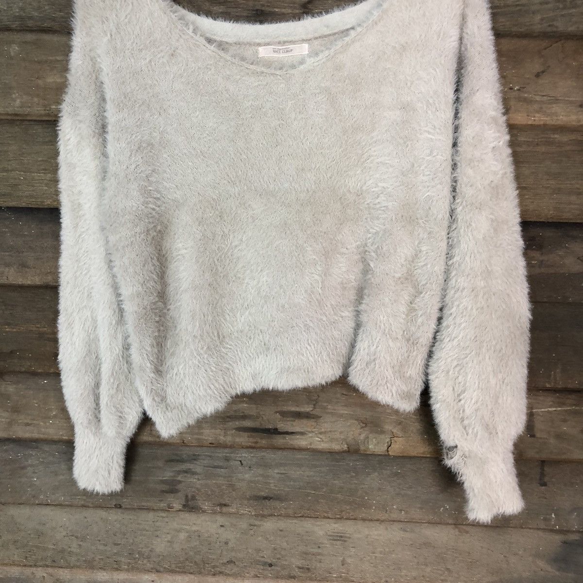 Homespun Knitwear × Japanese Brand × Vintage Nice Claup distressed Shag Shaggy Fur Mohair Knitwear #7015 Size S / US 4 / IT 40 - 3 Thumbnail