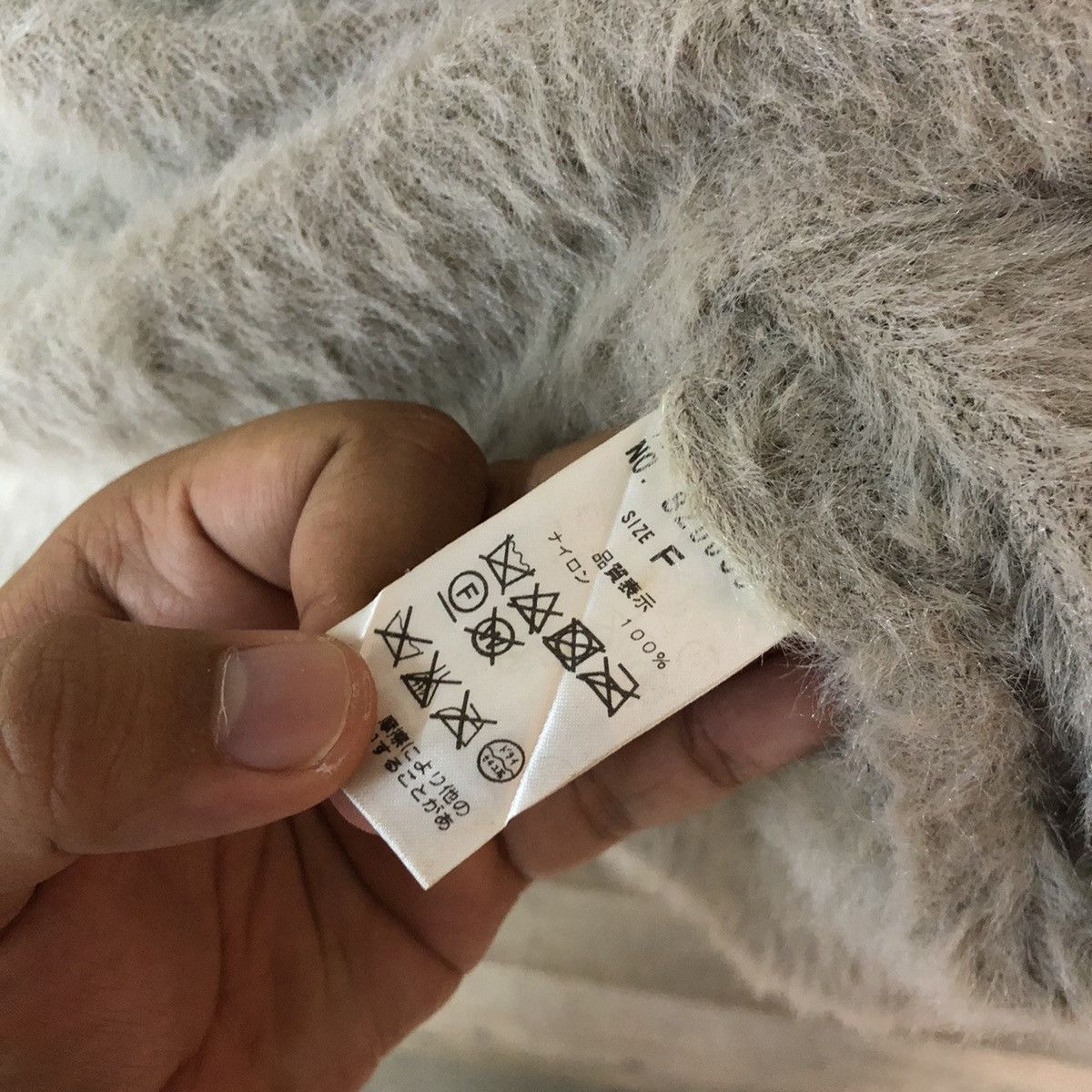Homespun Knitwear × Japanese Brand × Vintage Nice Claup distressed Shag Shaggy Fur Mohair Knitwear #7015 Size S / US 4 / IT 40 - 7 Thumbnail