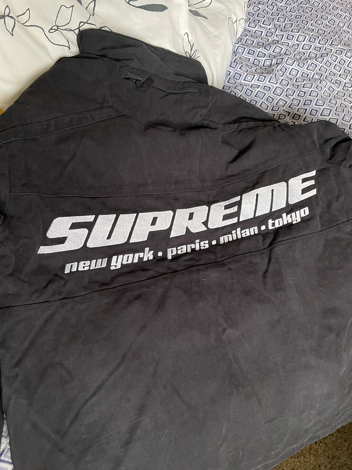 Supreme Supreme Brushed Twill Zip Jacket | Grailed