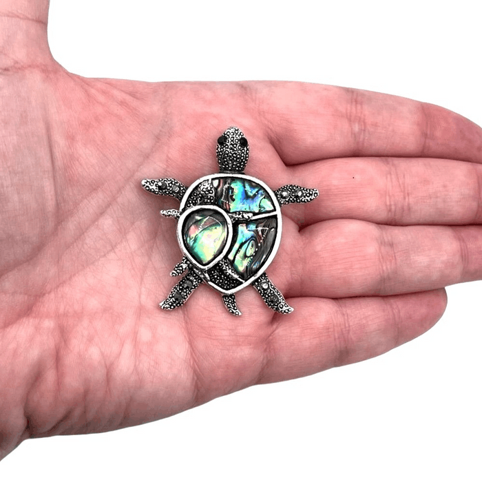 Jewelry Silver wand Oil Drip Mommy and Baby Sea Turtle Brooch | Grailed