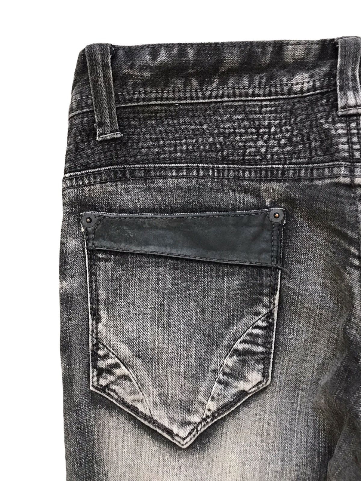 Japanese Brand Japanese BG BIRDGIR Leather Bikers Slim Denim Jeans Size US 30 / EU 46 - 9 Thumbnail
