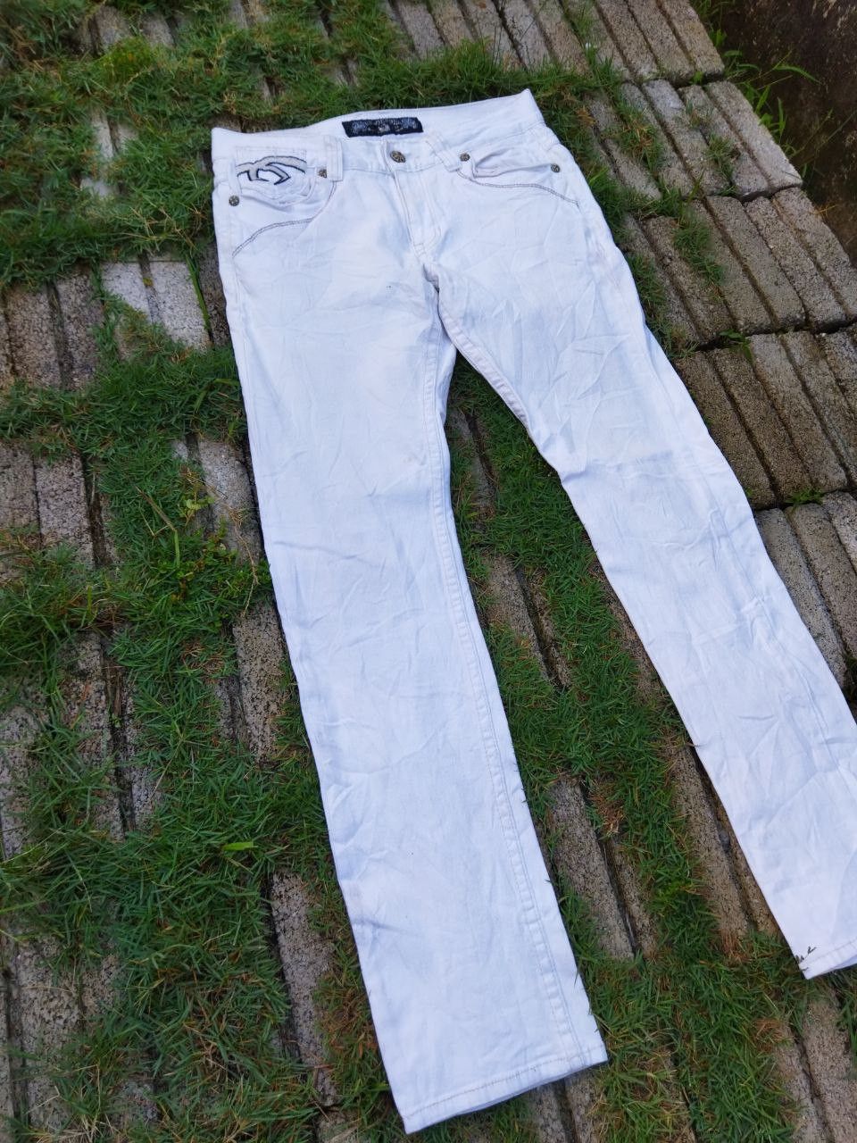 Japanese Brand Vintage Red Pepper Skulls Jeans - Size 30 Size US 30 / EU 46 - 10 Thumbnail