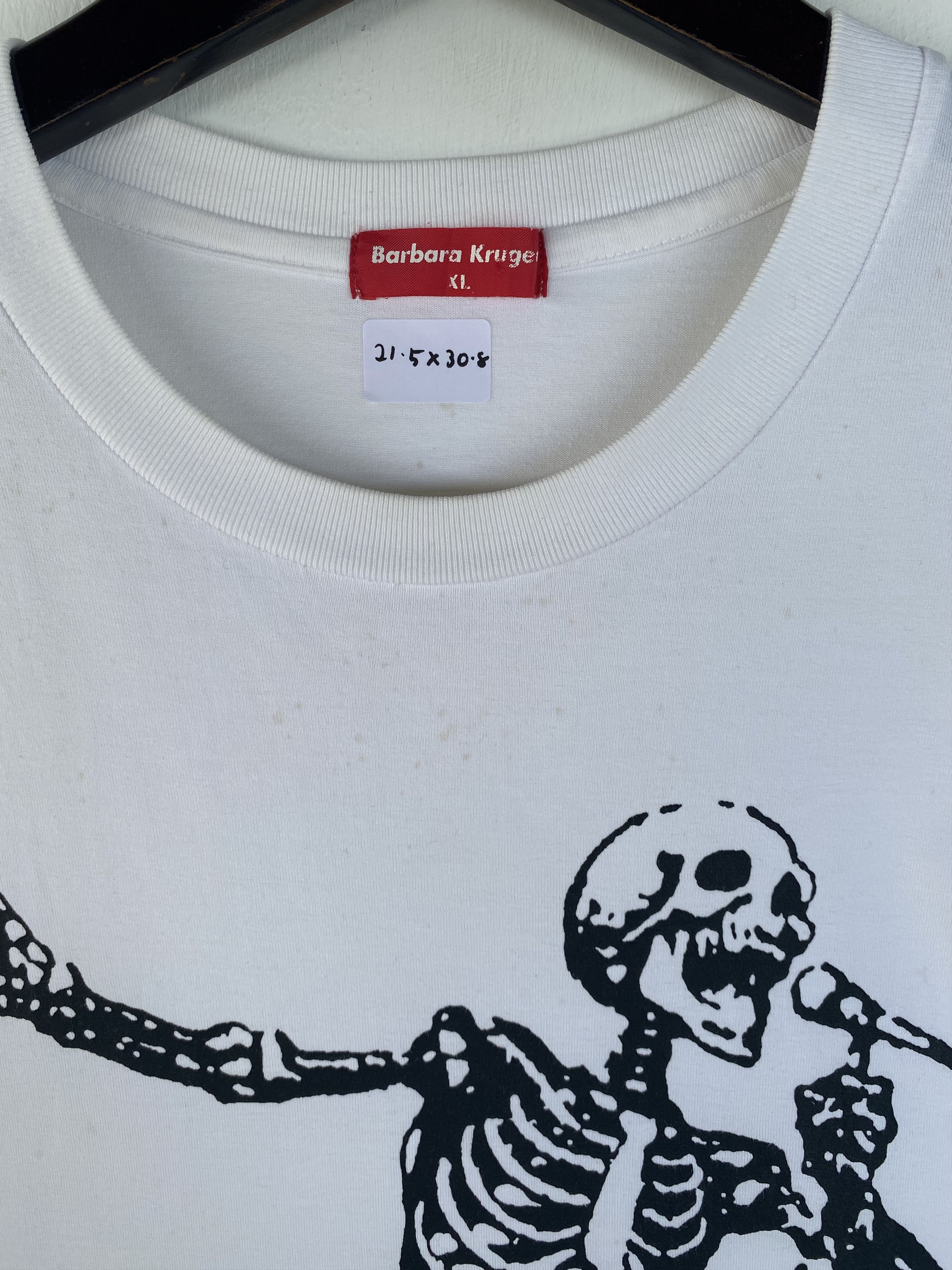 Barbara Kruger 💥BARBARA KRUGER who laughs last RATM white tee t-shirt Size US XL / EU 56 / 4 - 3 Thumbnail