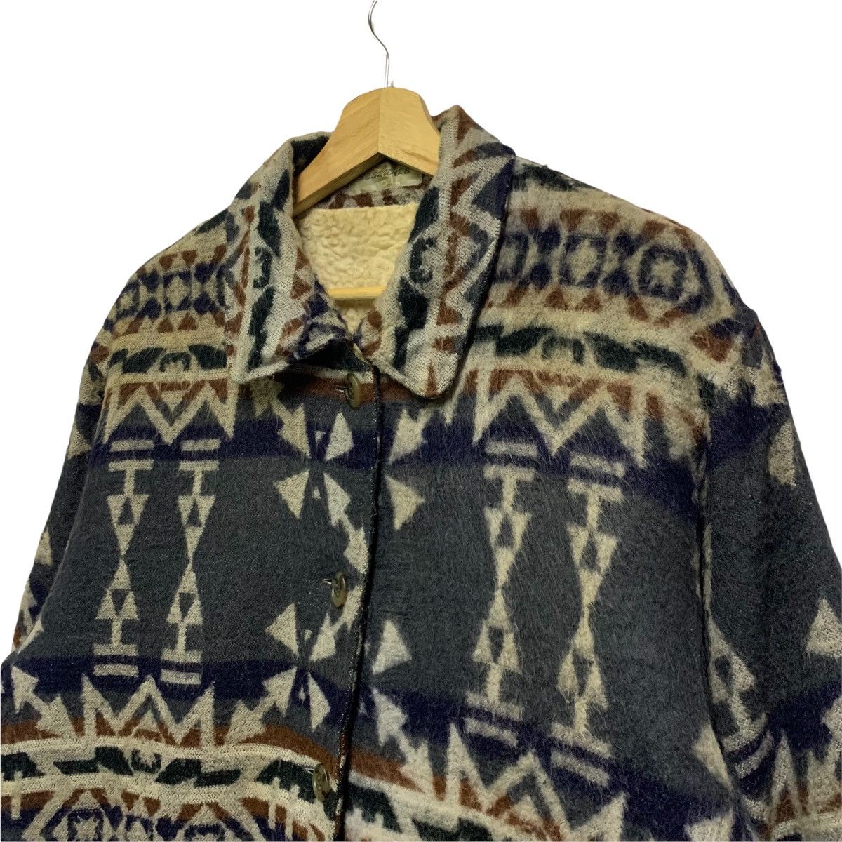 Japanese Brand 💥Navajo Native Aztec Wool Button Jacket Size US M / EU 48-50 / 2 - 6 Thumbnail