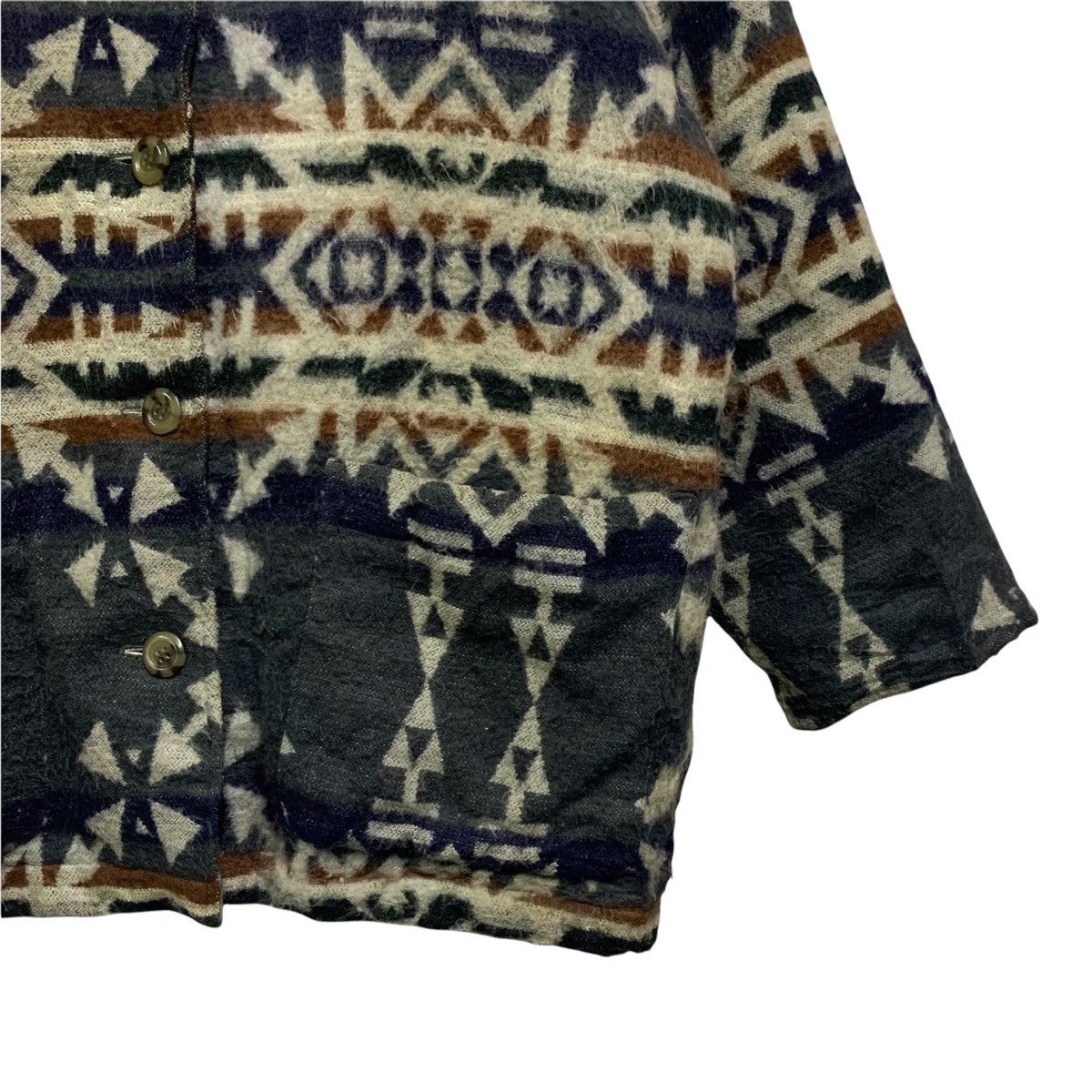 Japanese Brand 💥Navajo Native Aztec Wool Button Jacket Size US M / EU 48-50 / 2 - 5 Thumbnail