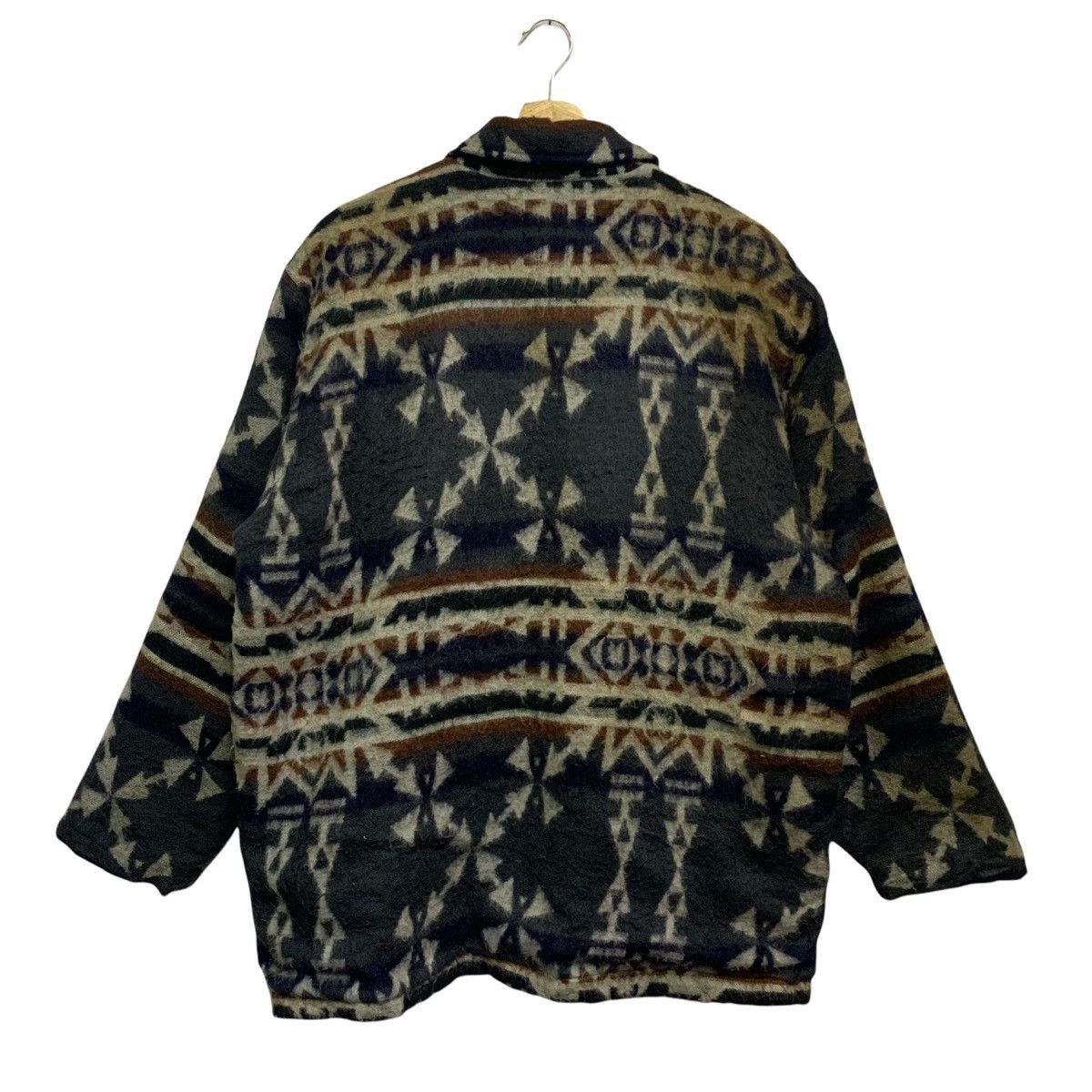 Japanese Brand 💥Navajo Native Aztec Wool Button Jacket Size US M / EU 48-50 / 2 - 7 Thumbnail