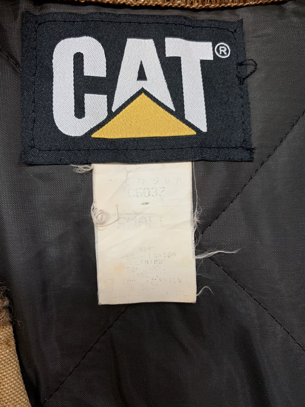 Caterpillar 90s CAT Duck Canvas Zipper Vest Size US S / EU 44-46 / 1 - 9 Thumbnail