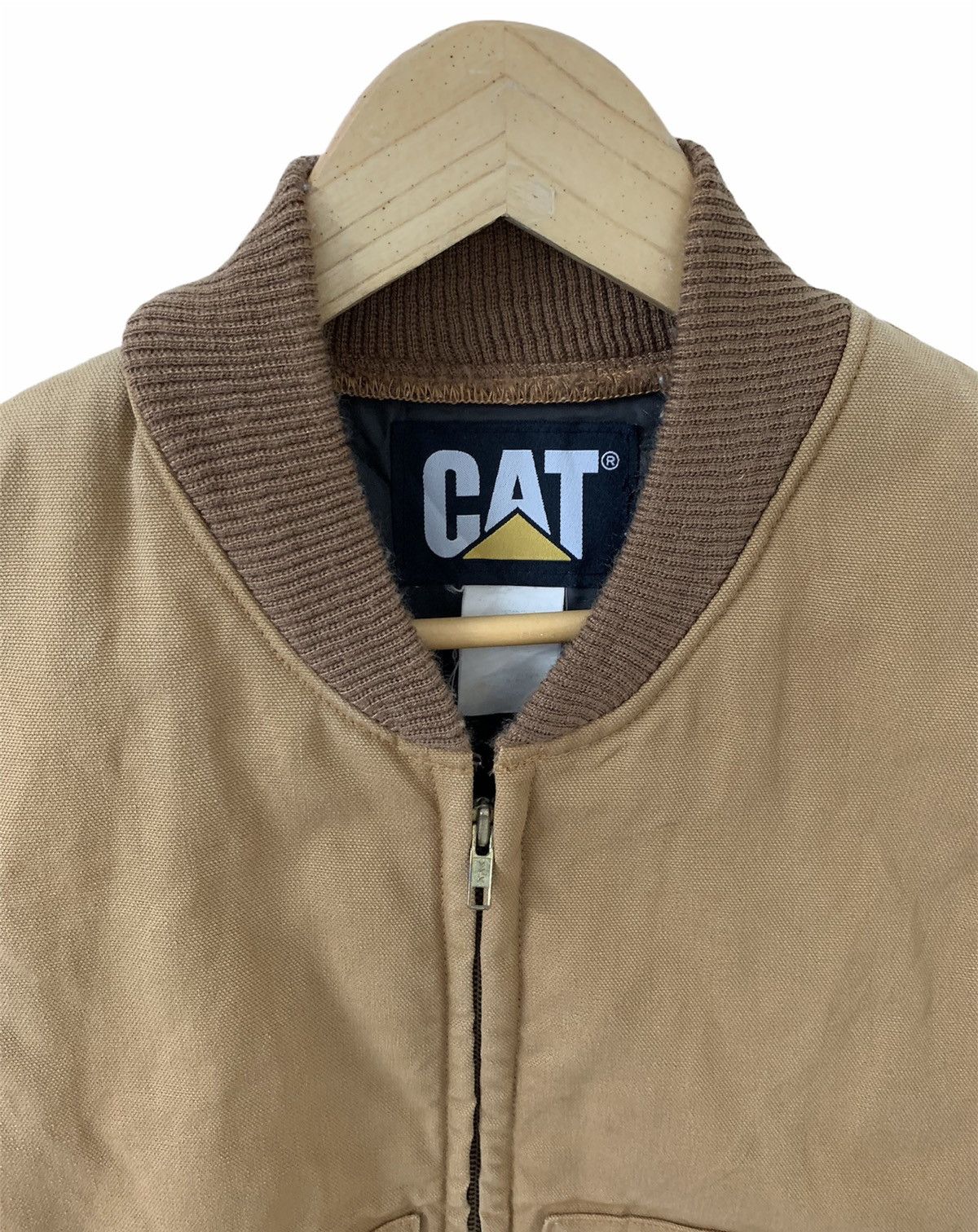 Caterpillar 90s CAT Duck Canvas Zipper Vest Size US S / EU 44-46 / 1 - 6 Thumbnail
