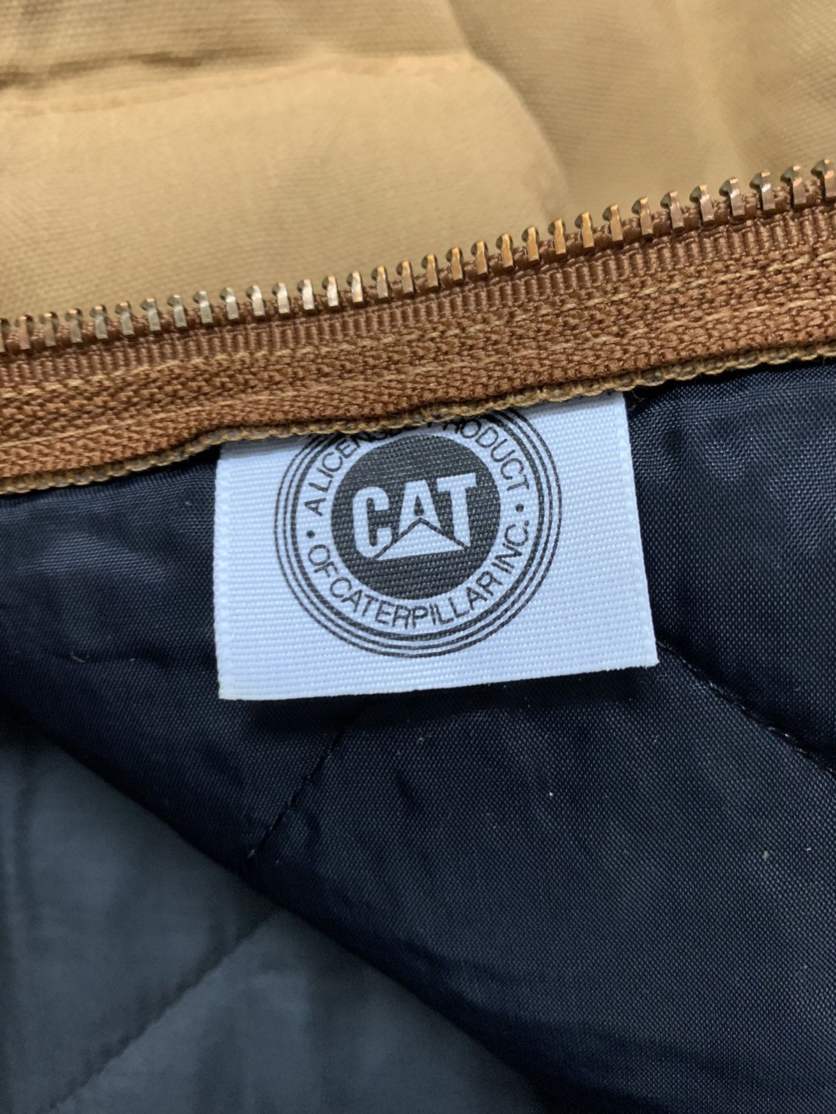 Caterpillar 90s CAT Duck Canvas Zipper Vest Size US S / EU 44-46 / 1 - 10 Thumbnail