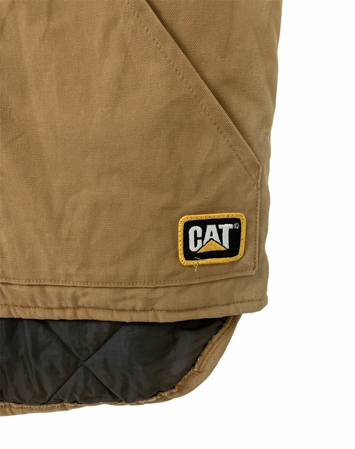 Caterpillar 90s CAT Duck Canvas Zipper Vest Size US S / EU 44-46 / 1 - 5 Thumbnail
