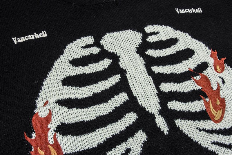 Vaper Lungs Oversized Long Sleeve Crewneck Sweater