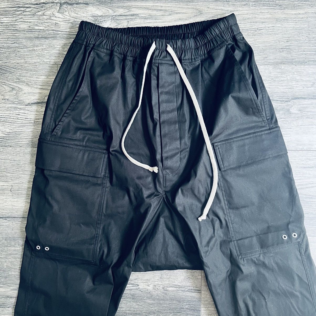 Rick Owens Rick Owens, Fogachine SS2022 Cargo Long, Black, EU 48 Size US 34 / EU 50 - 2 Thumbnail