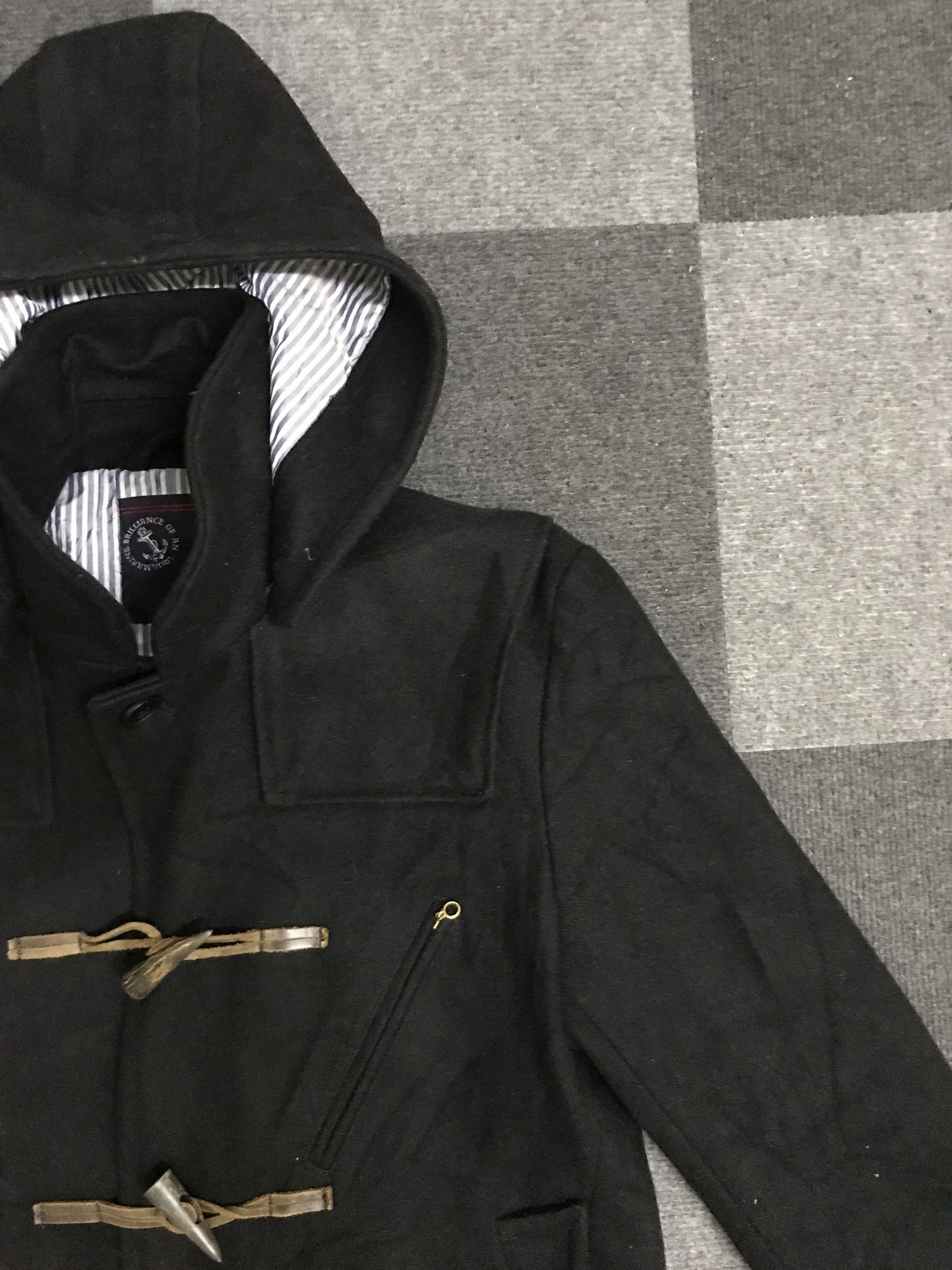Japanese Brand JW24 CIAO PANIC Japan Wool Hoodie Duffle Coat Size US M / EU 48-50 / 2 - 3 Thumbnail