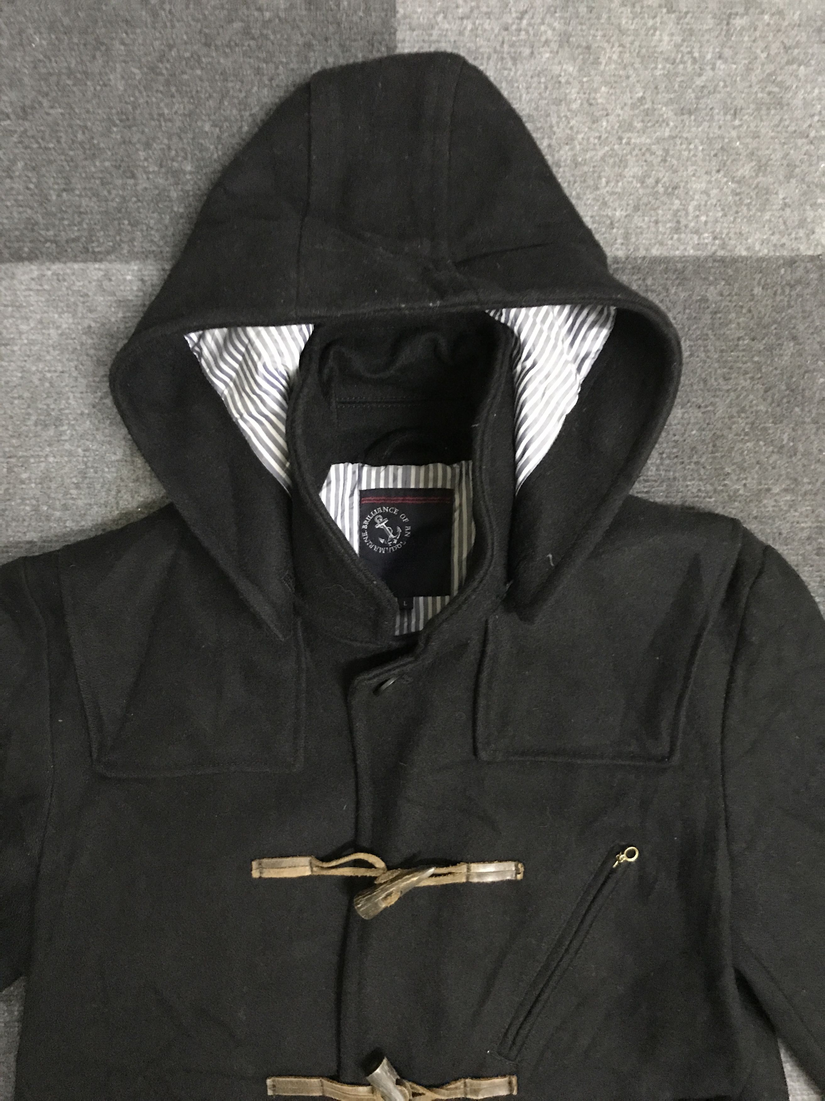 Japanese Brand JW24 CIAO PANIC Japan Wool Hoodie Duffle Coat Size US M / EU 48-50 / 2 - 2 Thumbnail