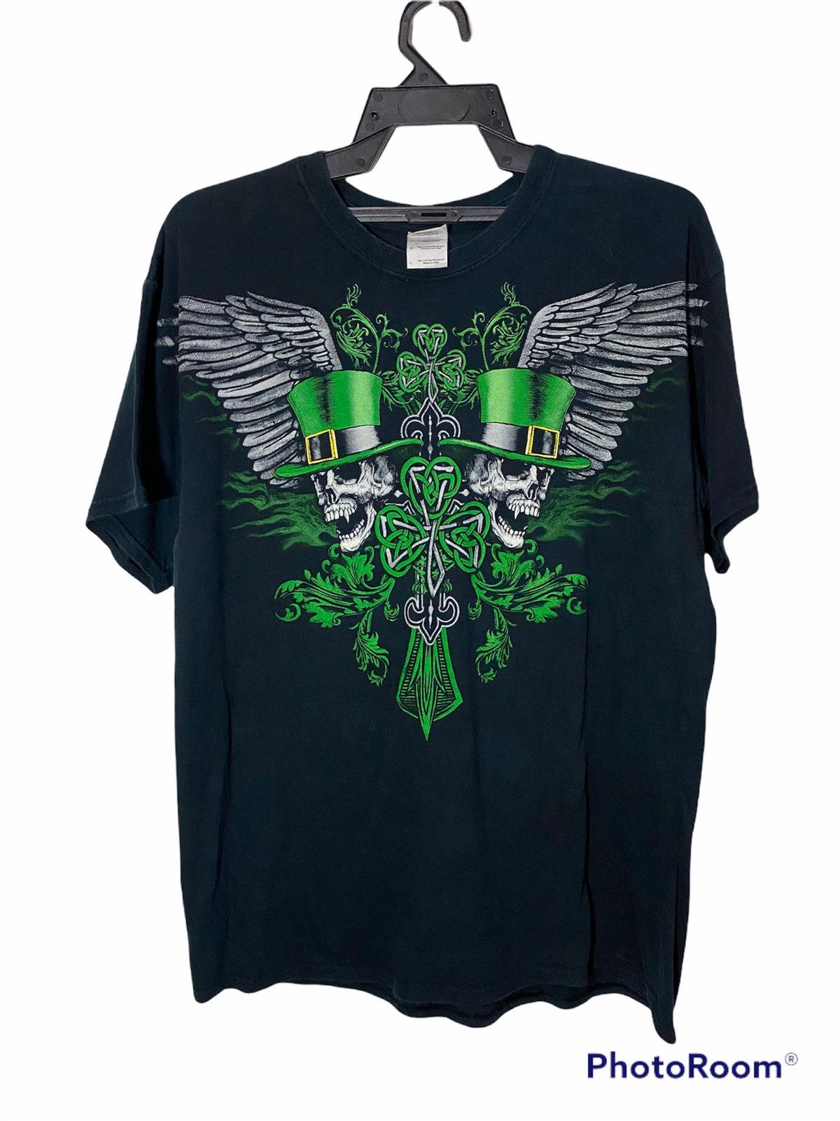 Wings + Horns skull and wings tatoo stylish design Size US L / EU 52-54 / 3 - 1 Thumbnail