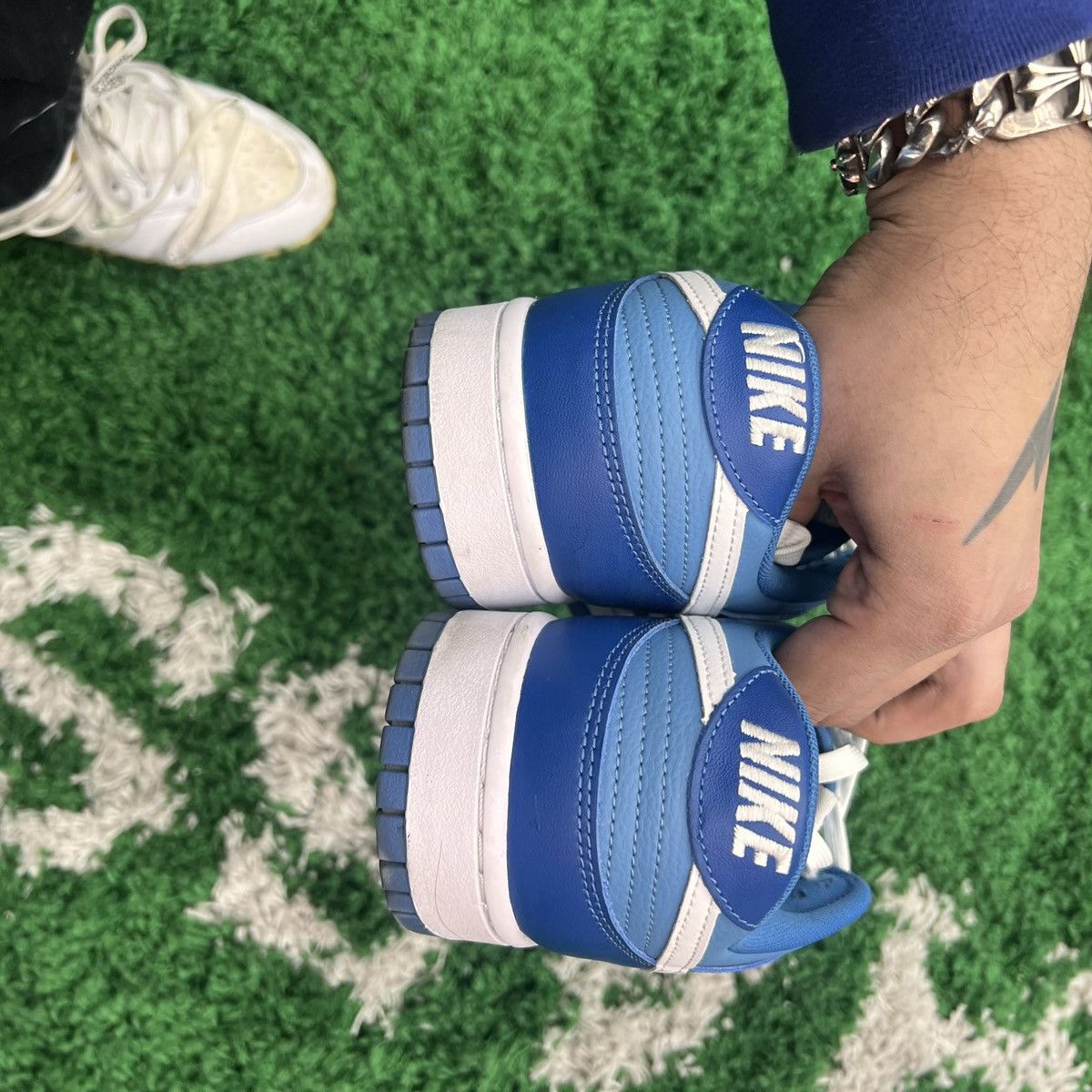Nike Nike dunk low Dark Marina Blue Size US 12.5 / EU 45-46 - 6 Thumbnail