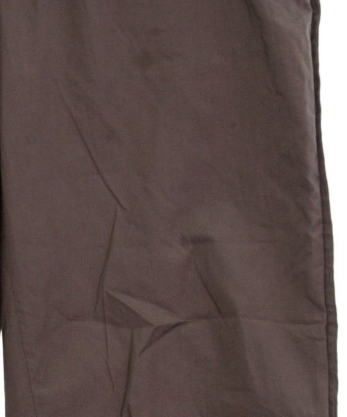 Cropped Pants Beige Plain Cotton Drawcord