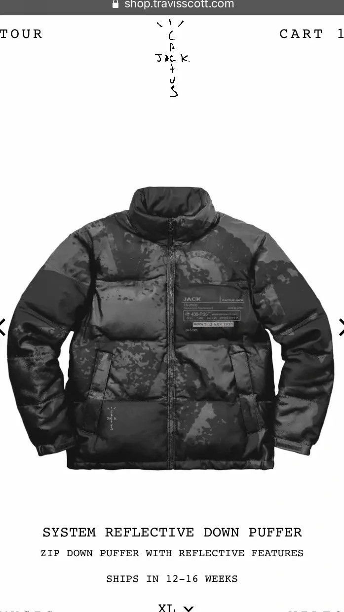 Playstation × Travis Scott Travis Scott x PS5 Reflective Jacket | Grailed